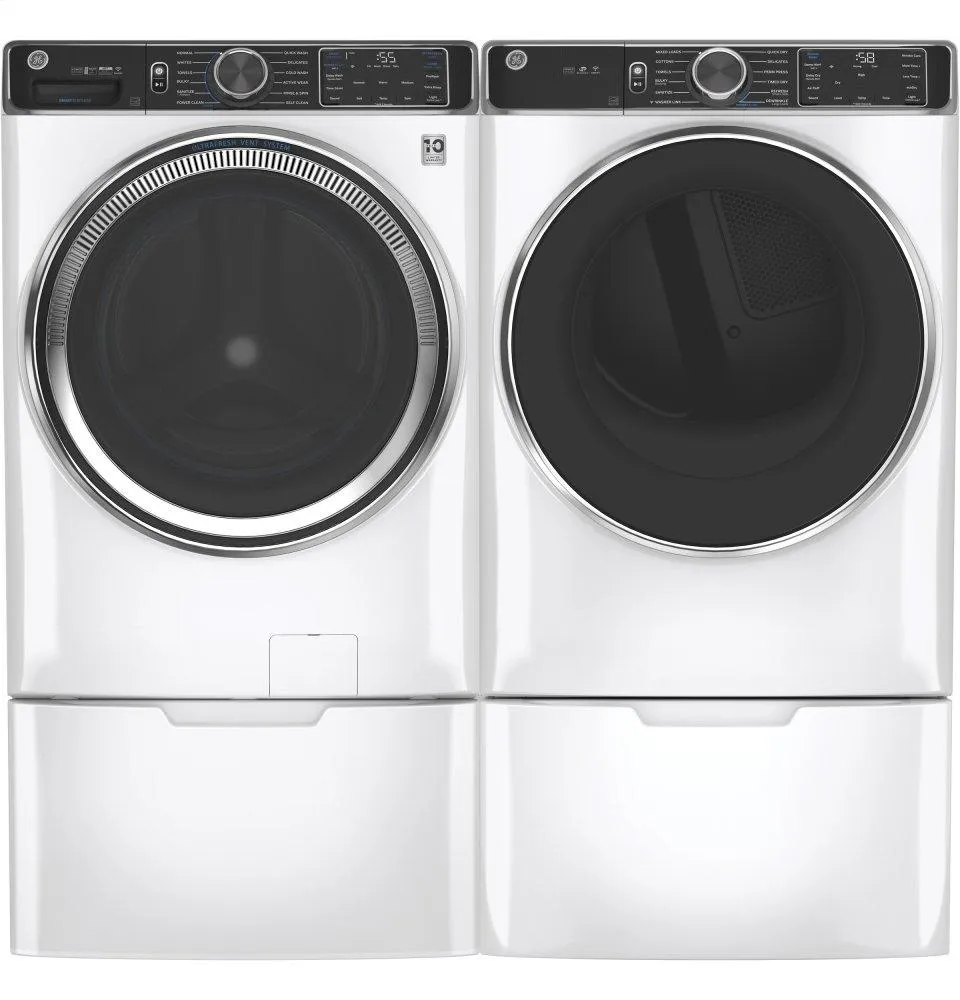 Ge Appliances GFW850SSNWW Ge 5.0 Cu. Ft. Capacity Smart Front Load Energy Star Steam Washer With Smartdispense&#8482; Ultrafresh Vent System With Odorblock&#8482; And Sanitize   Allergen