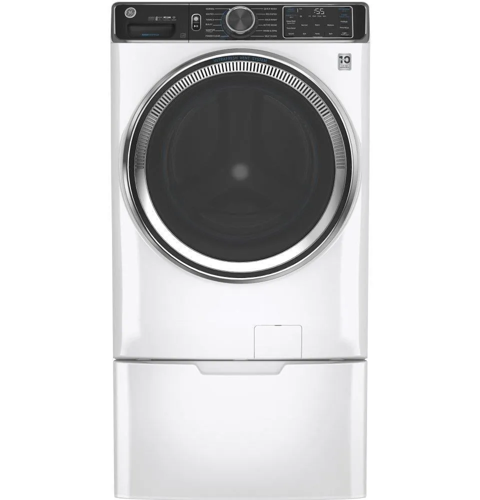 Ge Appliances GFW850SSNWW Ge 5.0 Cu. Ft. Capacity Smart Front Load Energy Star Steam Washer With Smartdispense&#8482; Ultrafresh Vent System With Odorblock&#8482; And Sanitize   Allergen