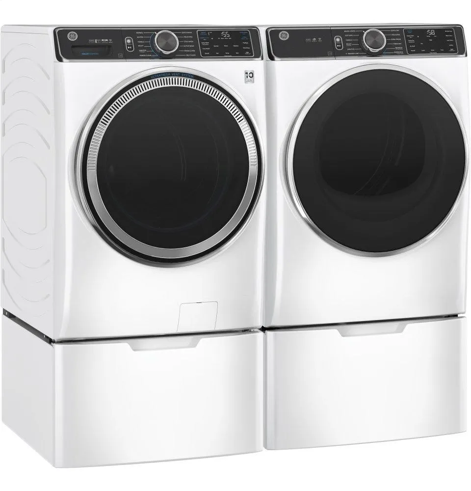 Ge Appliances GFW850SSNWW Ge 5.0 Cu. Ft. Capacity Smart Front Load Energy Star Steam Washer With Smartdispense&#8482; Ultrafresh Vent System With Odorblock&#8482; And Sanitize   Allergen