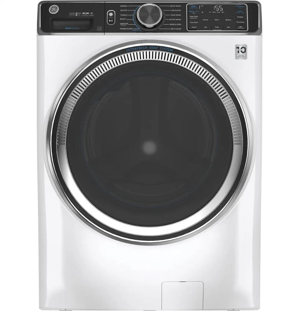 Ge Appliances GFW850SSNWW Ge 5.0 Cu. Ft. Capacity Smart Front Load Energy Star Steam Washer With Smartdispense&#8482; Ultrafresh Vent System With Odorblock&#8482; And Sanitize   Allergen