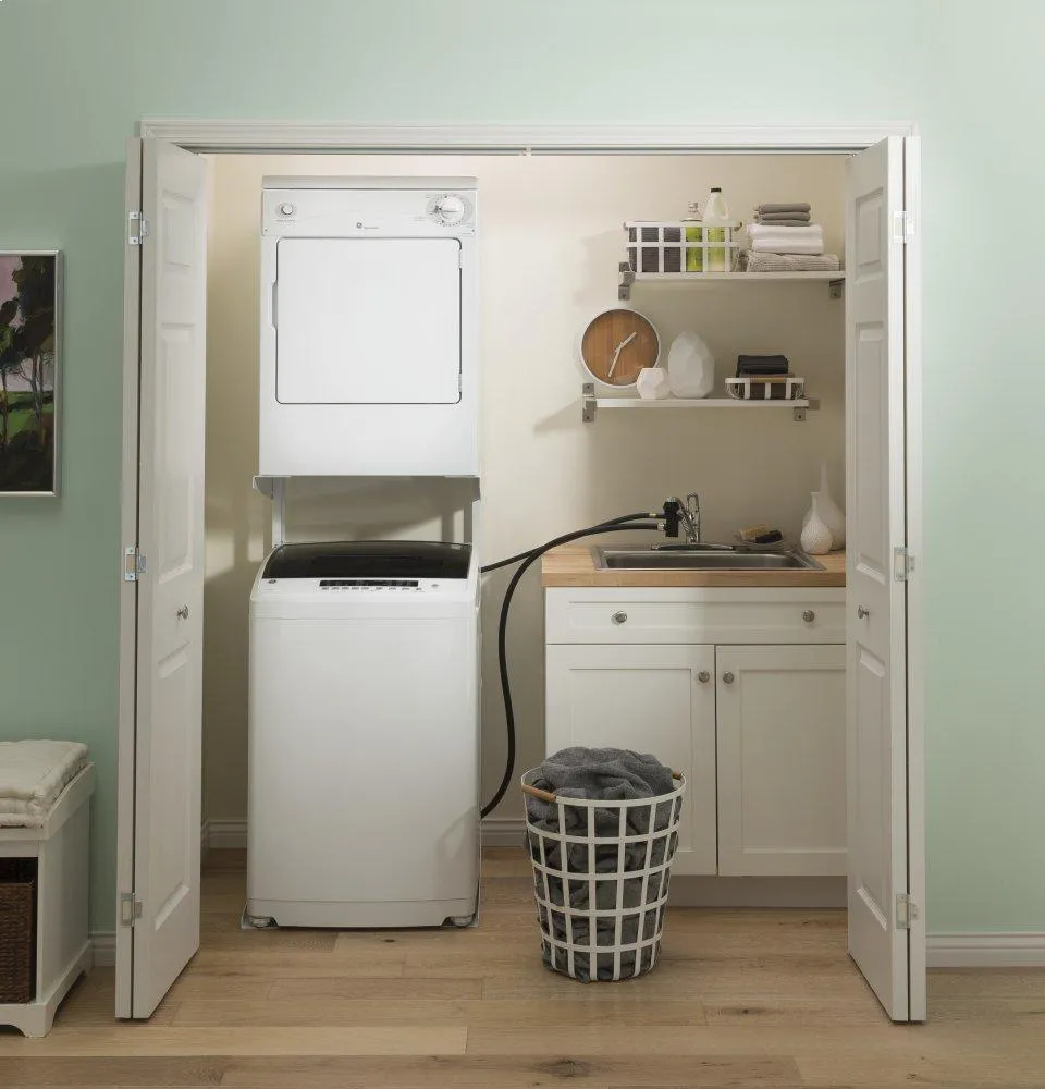 Ge Appliances GNW128PSMWW Ge Space-Saving 2.8 Cu. Ft. Capacity Portable Washer With Stainless Steel Basket