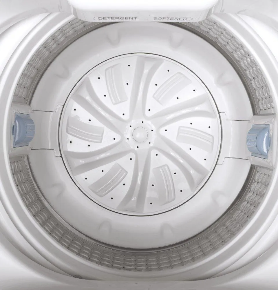Ge Appliances GNW128PSMWW Ge Space-Saving 2.8 Cu. Ft. Capacity Portable Washer With Stainless Steel Basket