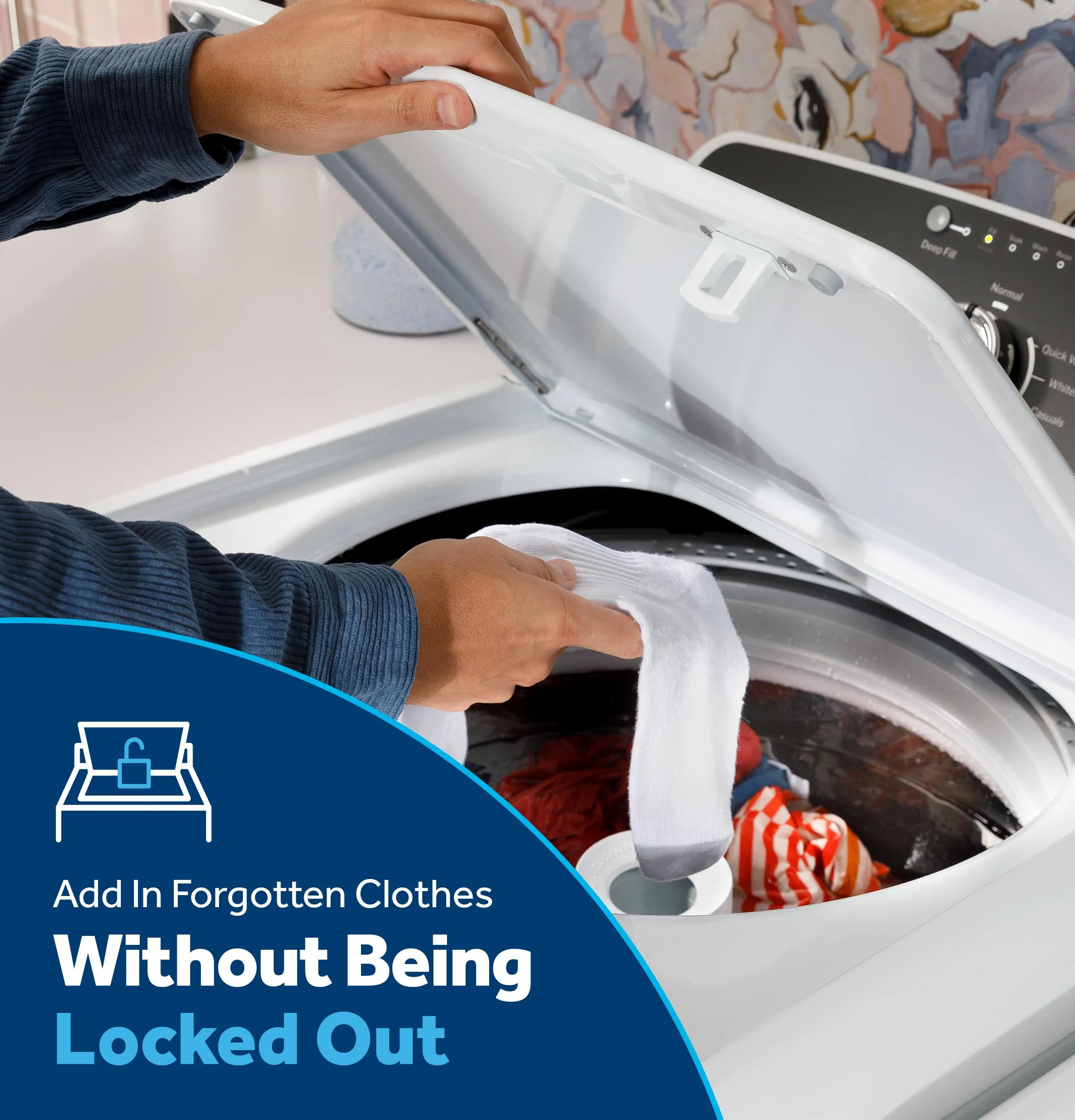 Ge Appliances GTW525ACWWB Ge 4.3 Cu. Ft. Capacity Washer With Stainless Steel Basket,5-Yr Limited Warranty&#X200B;