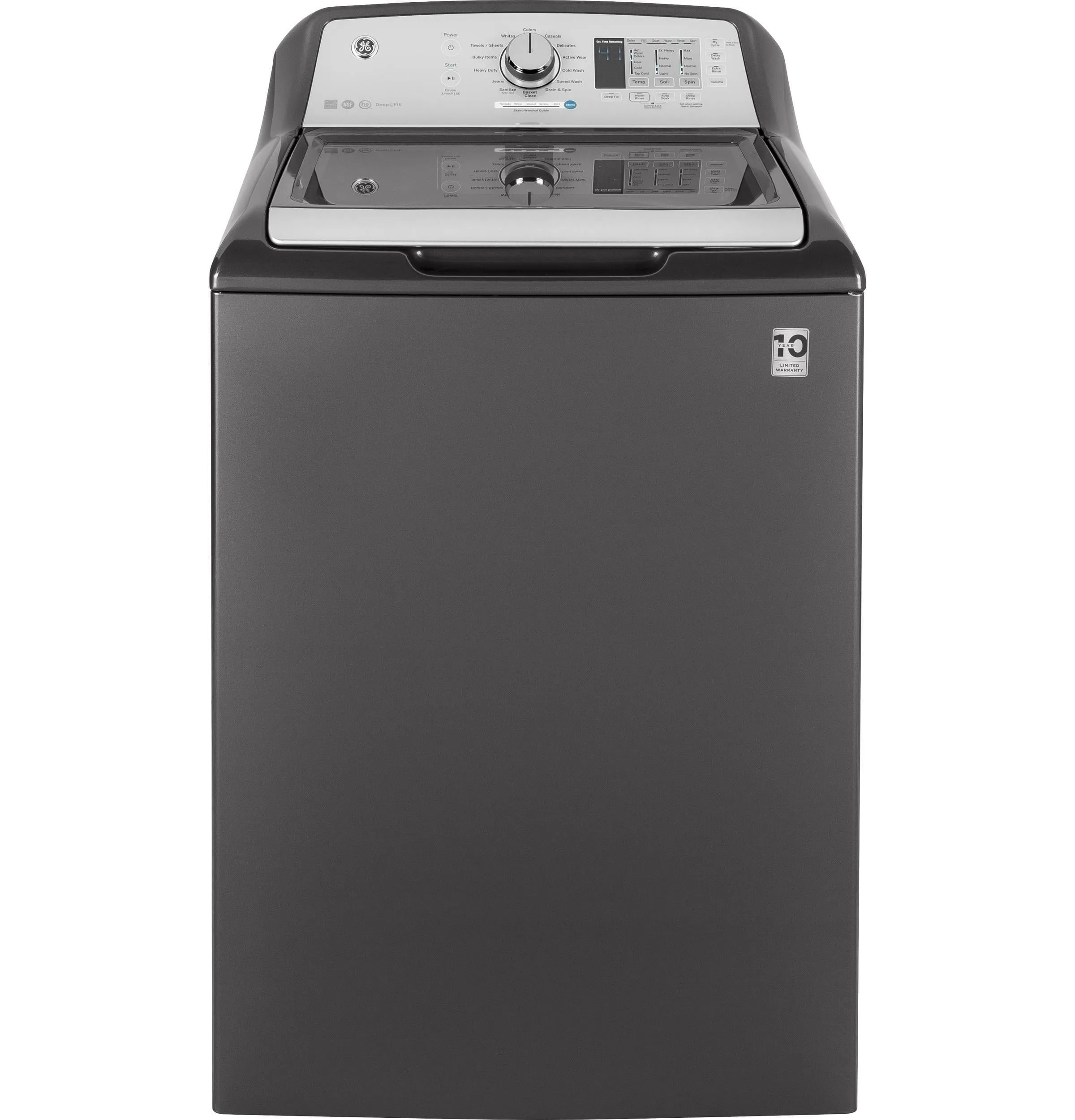 Ge Appliances GTW680BPLDG Ge 4.6 Cu. Ft. Capacity Washer With Stainless Steel Basket