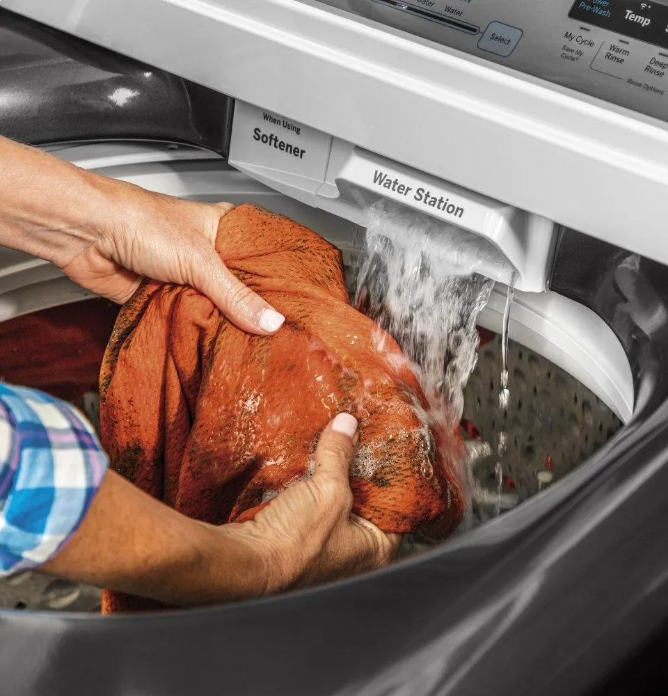 Ge Appliances GTW840CPNDG Ge 5.2 Cu. Ft. Capacity Smart Washer With Sanitize W/Oxi And Smartdispense