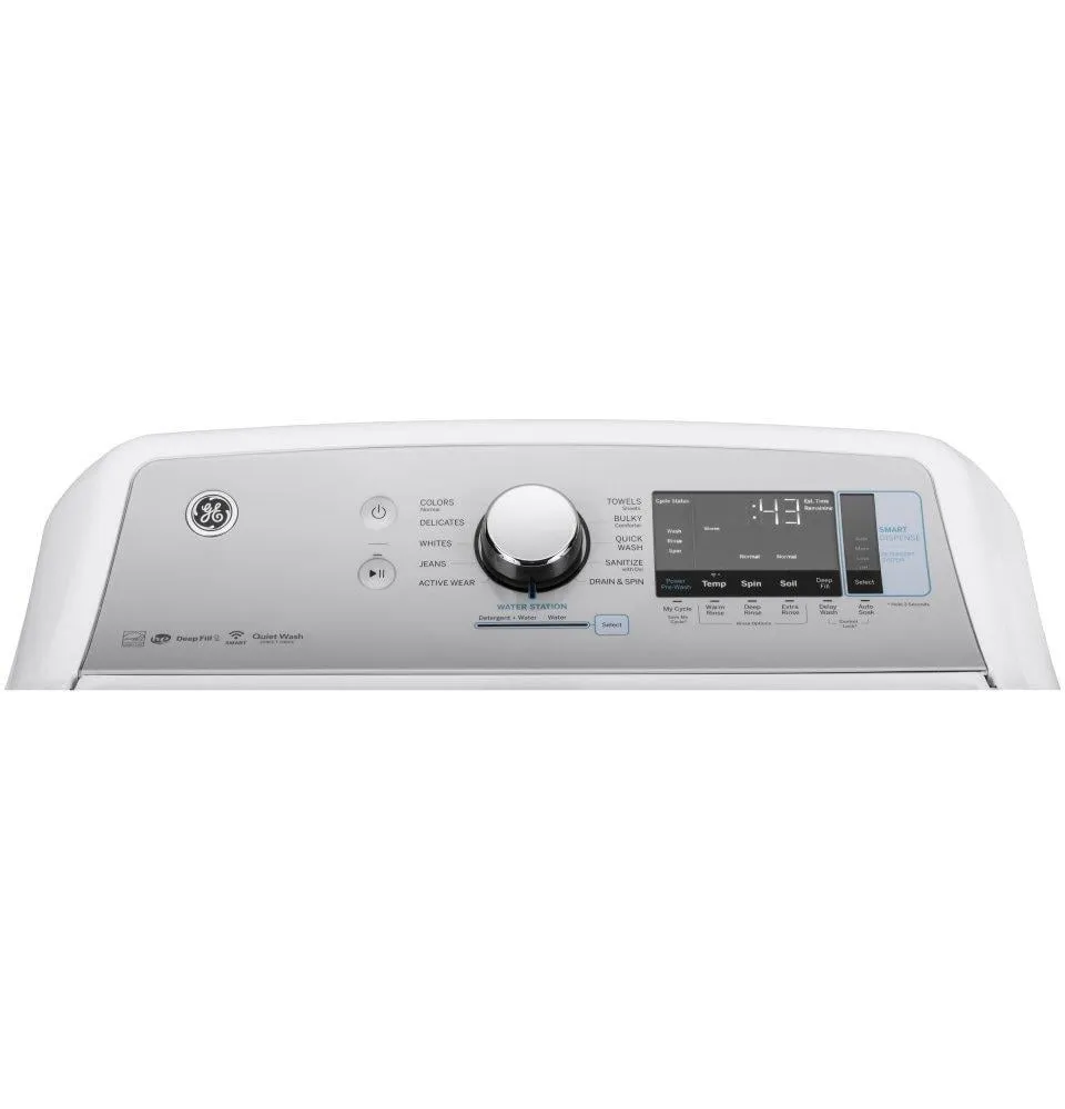 Ge Appliances GTW840CSNWS Ge 5.2 Cu. Ft. Capacity Smart Washer With Sanitize W/Oxi And Smartdispense