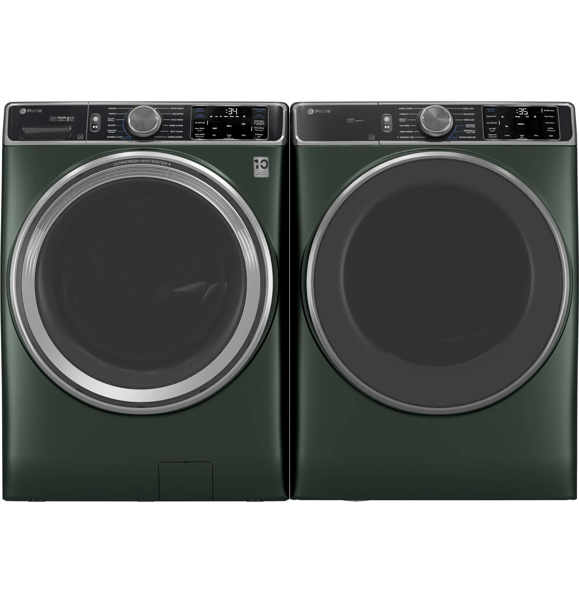 Ge Appliances PFW955SPWGN Ge Profile&#8482; 5.5 Cu. Ft. Capacity Smart Front Load Energy Star Steam Washer With Ultrafresh Vent System  And Smart Wash & Smart Rinse