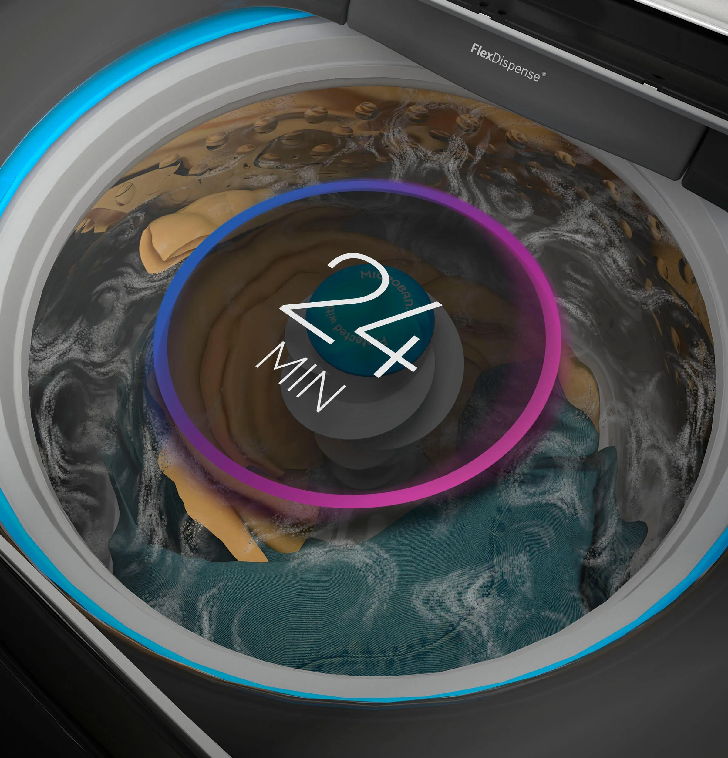Ge Appliances PTW600BSRWS Ge Profile&#8482; 5.0 Cu. Ft. Capacity Washer With Smarter Wash Technology And Flexdispense&#8482;