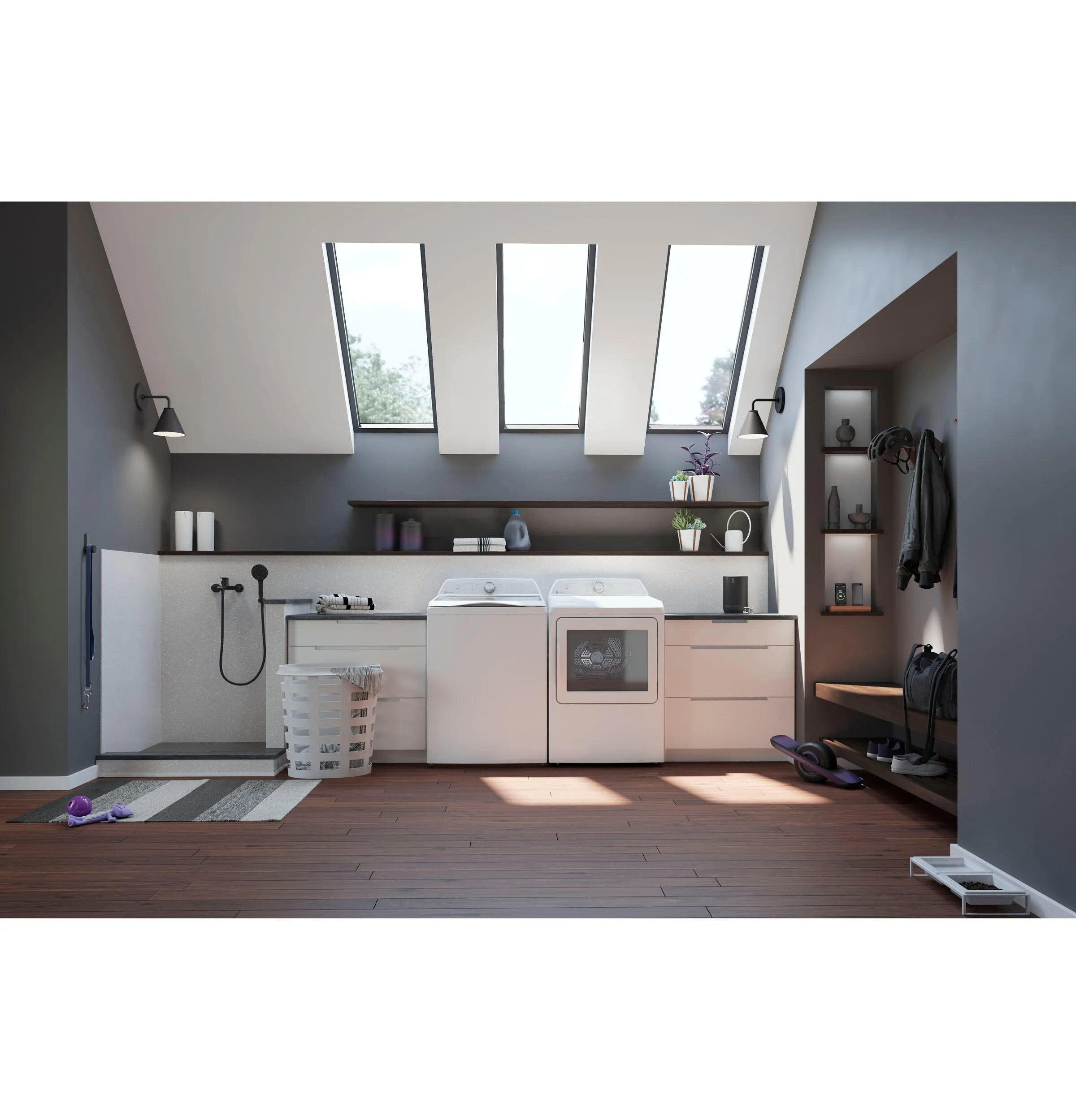 Ge Appliances PTW600BSRWS Ge Profile&#8482; 5.0 Cu. Ft. Capacity Washer With Smarter Wash Technology And Flexdispense&#8482;
