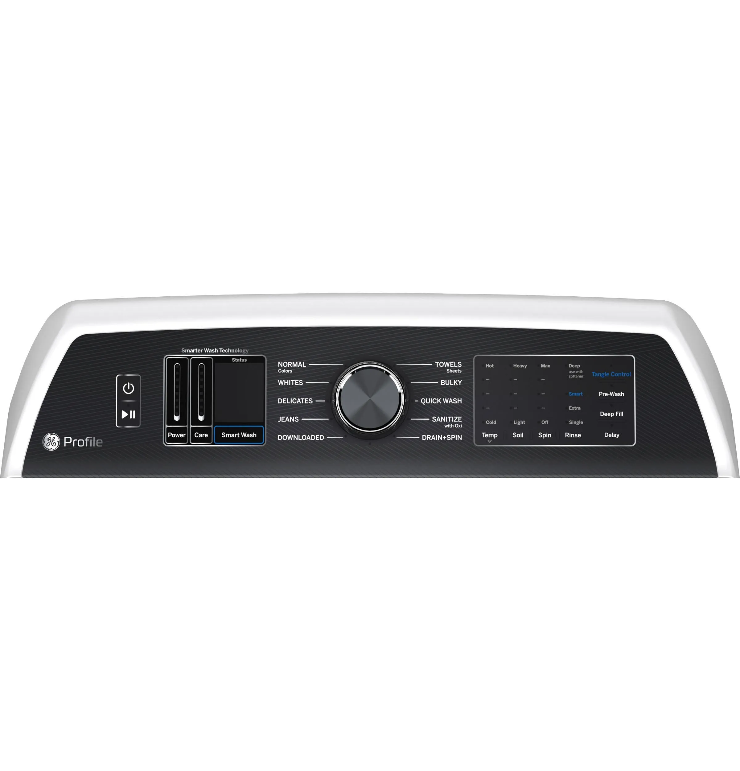 Ge Appliances PTW705BSTWS Ge Profile&#8482; 5.3 Cu. Ft. Capacity Washer With Smarter Wash Technology And Flexdispense&#8482;