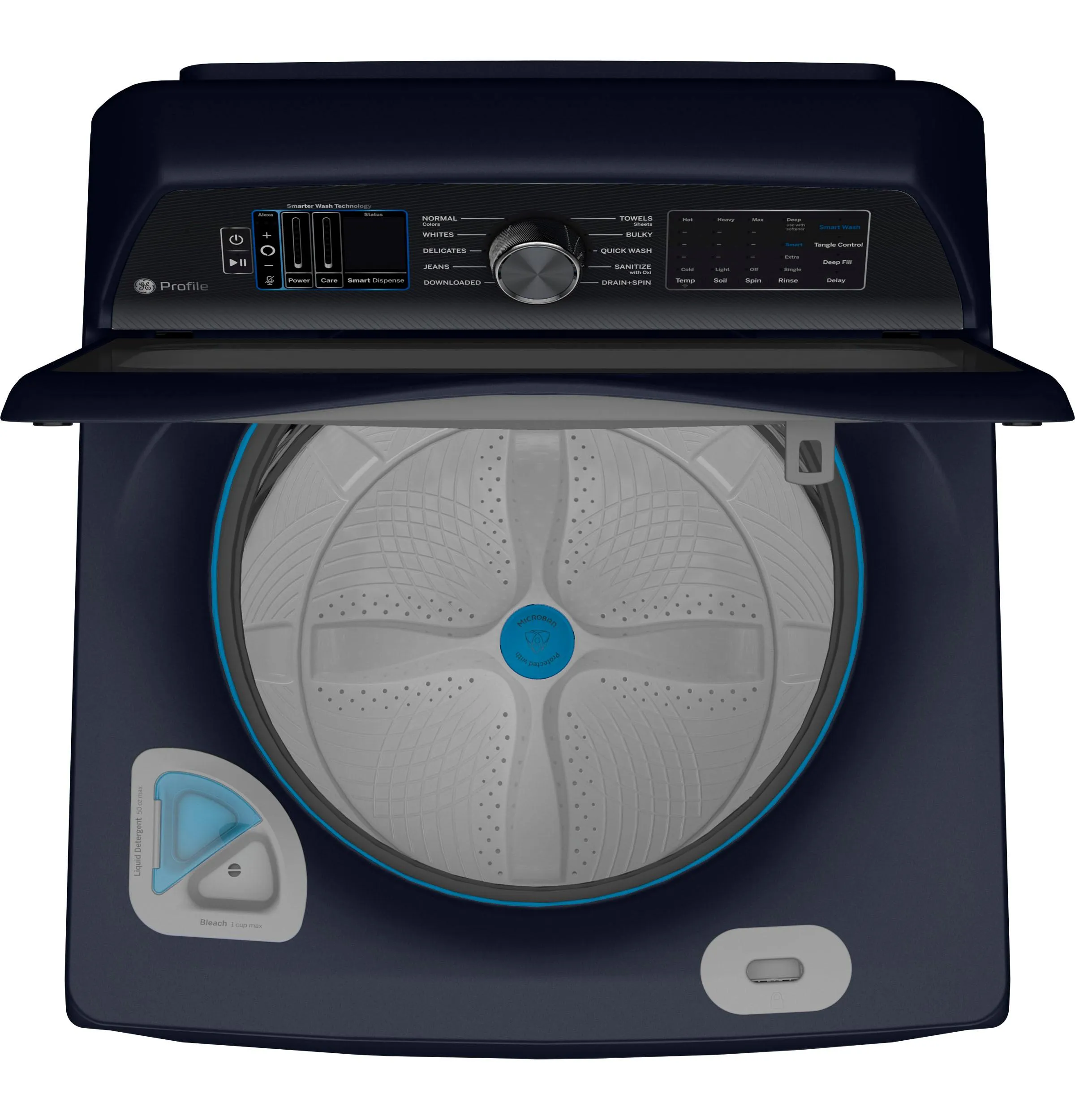 Ge Appliances PTW900BPTRS Ge Profile&#8482; 5.4 Cu. Ft. Capacity Washer With Smarter Wash Technology And Flexdispense&#8482;