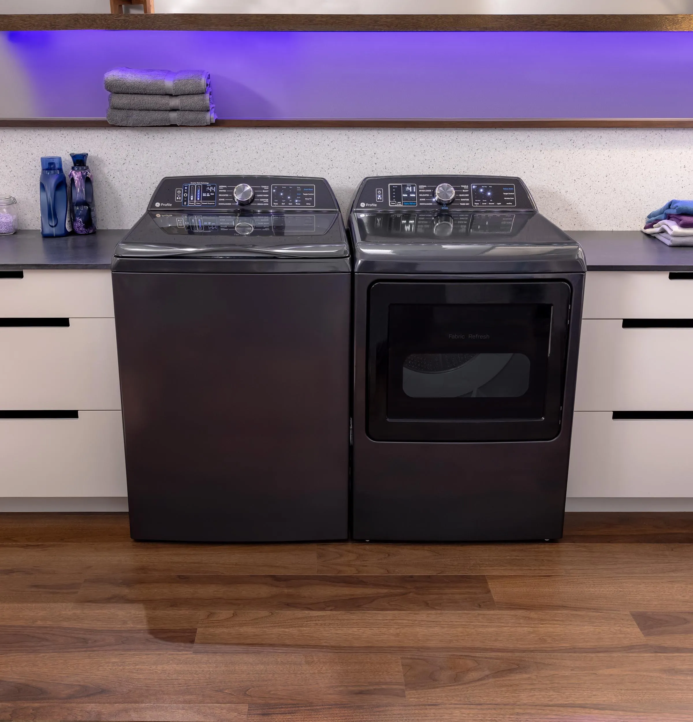 Ge Appliances PTW905BPTDG Ge Profile&#8482; 5.3 Cu. Ft. Capacity Washer With Smarter Wash Technology And Flexdispense&#8482;