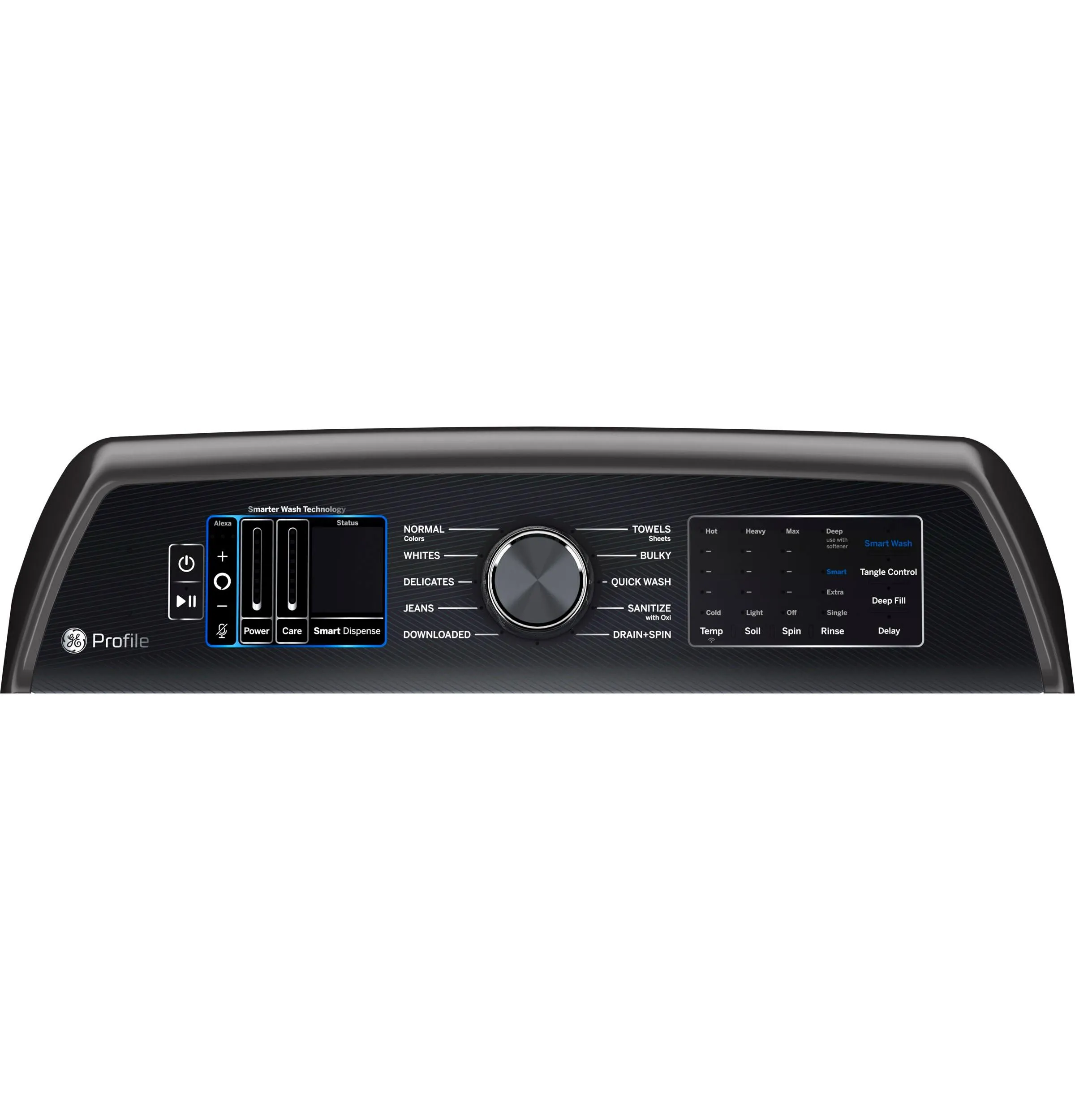 Ge Appliances PTW905BPTDG Ge Profile&#8482; 5.3 Cu. Ft. Capacity Washer With Smarter Wash Technology And Flexdispense&#8482;
