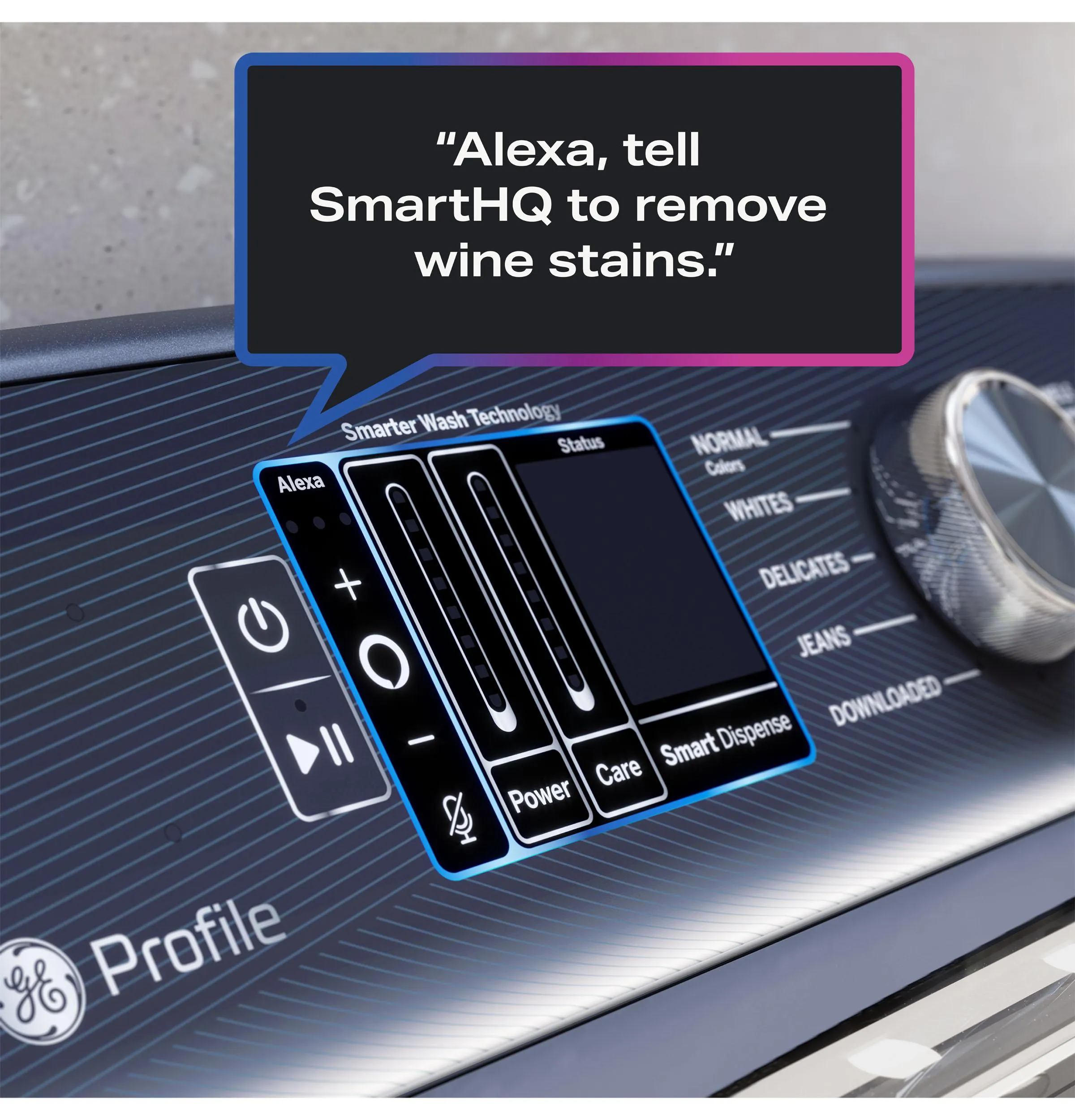 Ge Appliances PTW905BPTDG Ge Profile&#8482; 5.3 Cu. Ft. Capacity Washer With Smarter Wash Technology And Flexdispense&#8482;