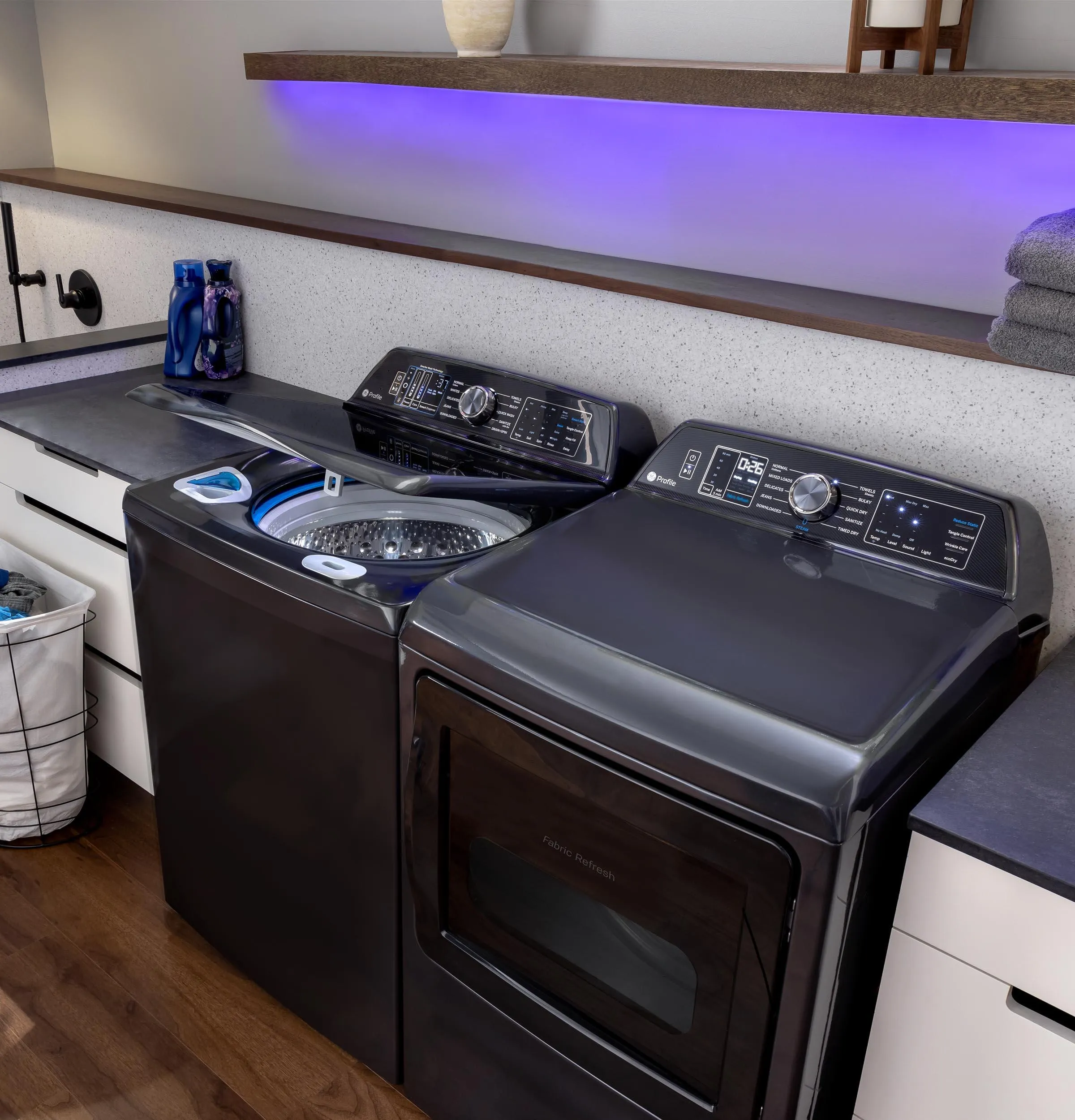 Ge Appliances PTW905BPTDG Ge Profile&#8482; 5.3 Cu. Ft. Capacity Washer With Smarter Wash Technology And Flexdispense&#8482;
