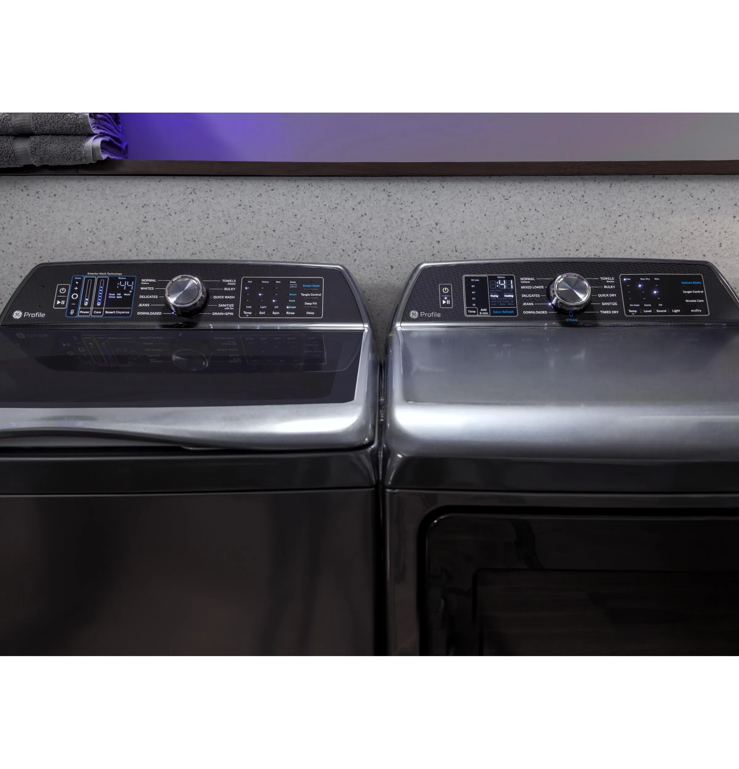 Ge Appliances PTW905BPTDG Ge Profile&#8482; 5.3 Cu. Ft. Capacity Washer With Smarter Wash Technology And Flexdispense&#8482;
