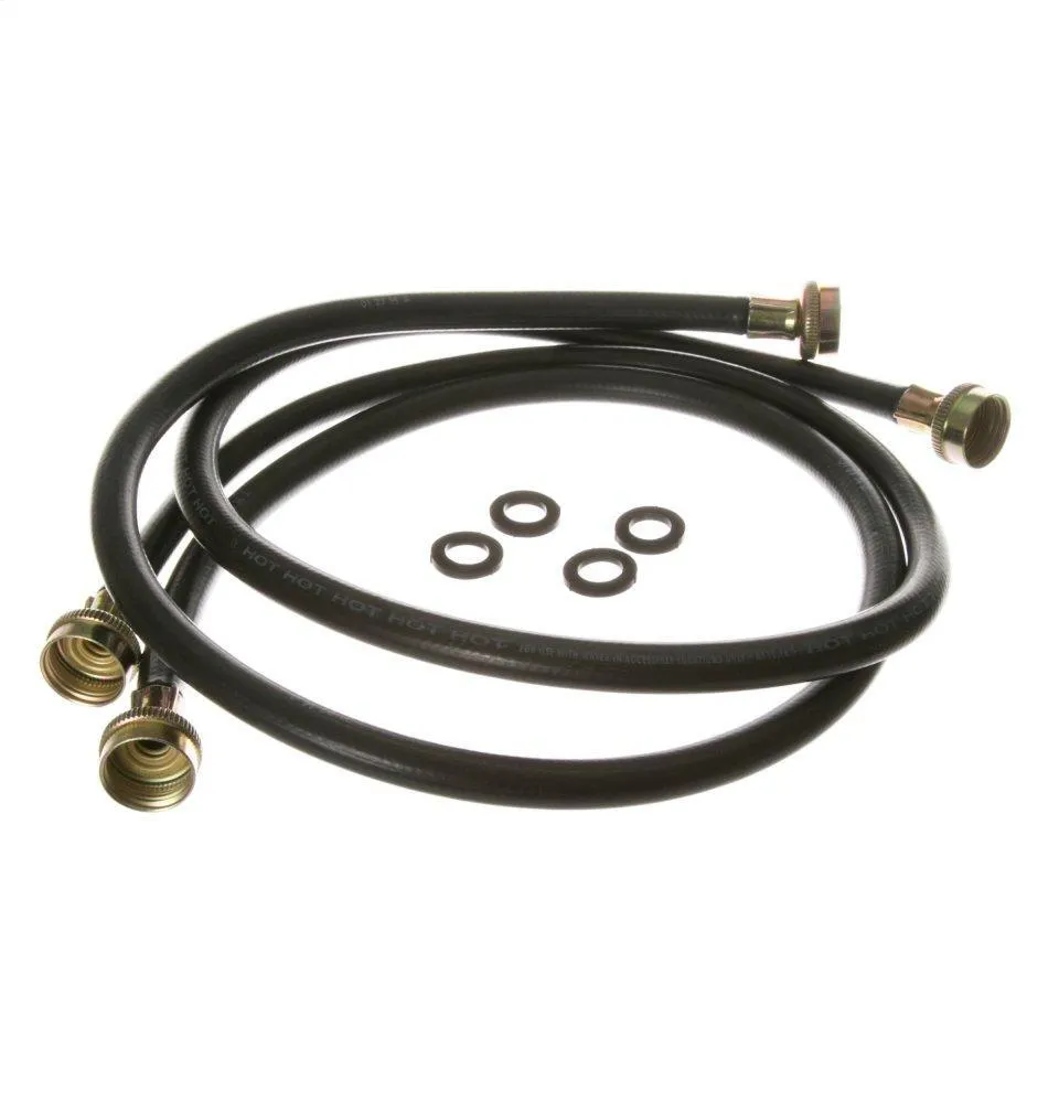 Ge Appliances WH41X10207 Washing Machine 2 Pack Rubber Inlet Hose, 4'