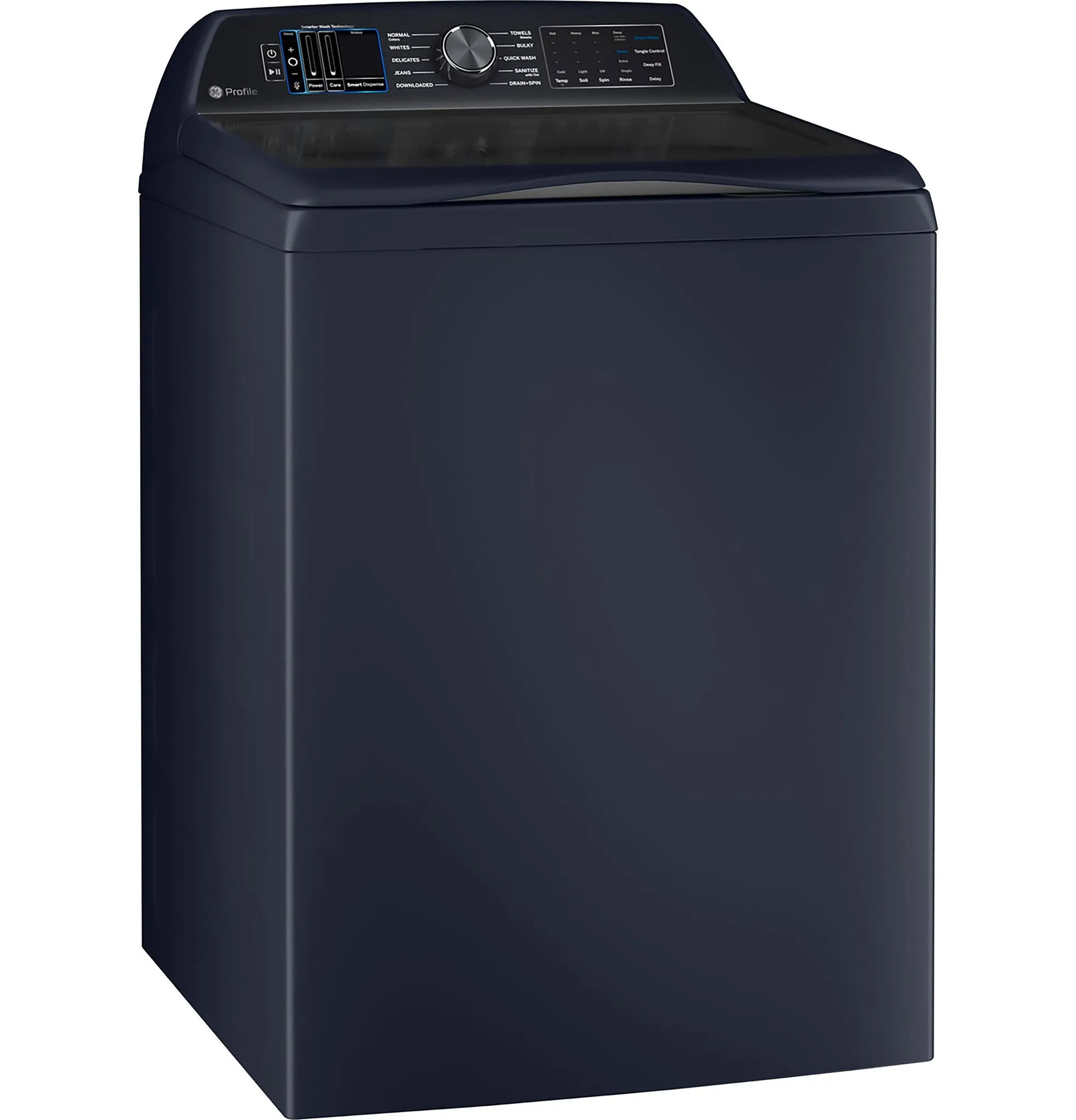 GE Profile Sapphire Blue Top Load IEC Washer with Smarter Wash Technology (6.2 cu. ft.) - PTW800BPWRS