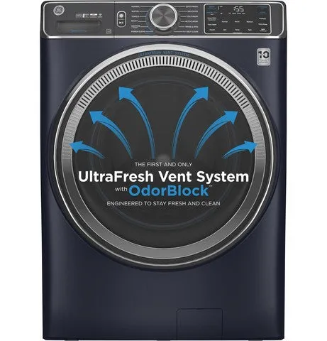 GE Sapphire Blue Front Load Washer with SmartDispense and UltraFresh Vent System with OdorBlock (5.8 Cu. Ft.) - GFW850SPNRS