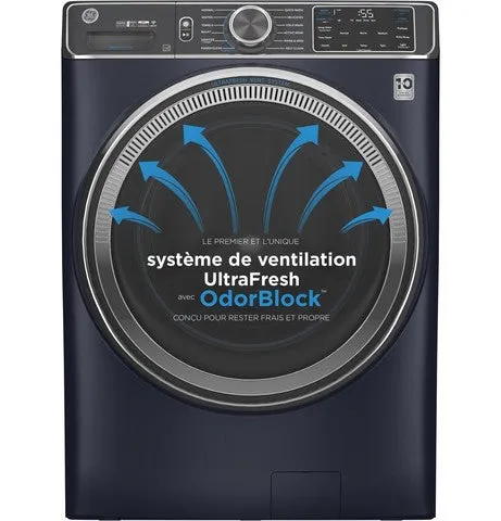 GE Sapphire Blue Front Load Washer with SmartDispense and UltraFresh Vent System with OdorBlock (5.8 Cu. Ft.) - GFW850SPNRS