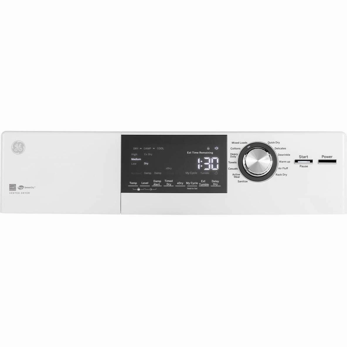 GE 4.1 cu. ft. Electric Dryer with Sensor Dry GFD14JSINWW