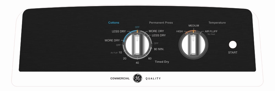 GE 6.2 cu. ft. Capacity Electric&#x00A0;Dryer&#x00A0;with Up To 120 ft. Venting&#x200B; and 5-yr Limited Warranty&#x200B; - (GTX52EASPWB)