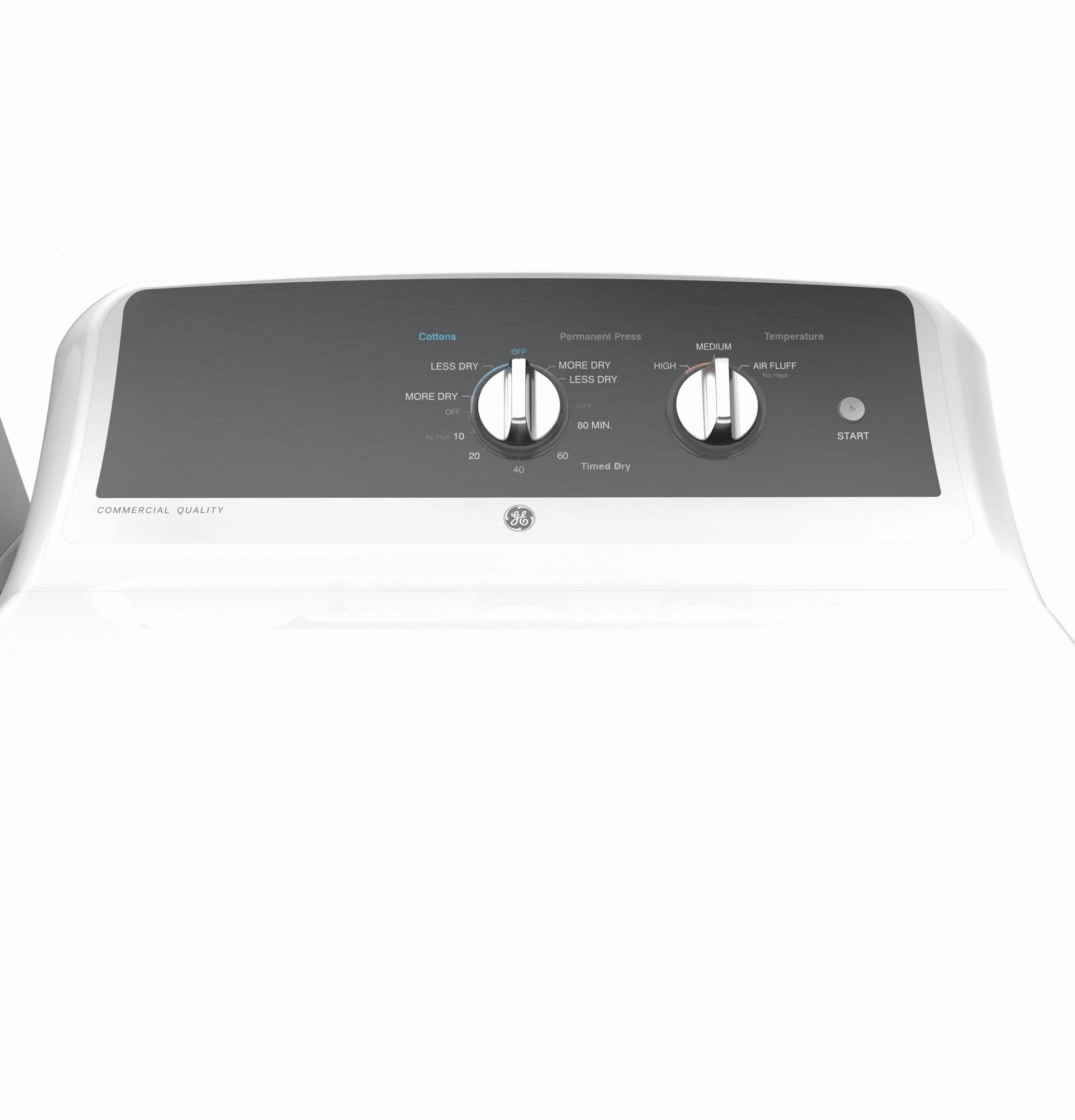 GE 6.2 cu. ft. Capacity Electric&#x00A0;Dryer&#x00A0;with Up To 120 ft. Venting&#x200B; and 5-yr Limited Warranty&#x200B; - (GTX52EASPWB)