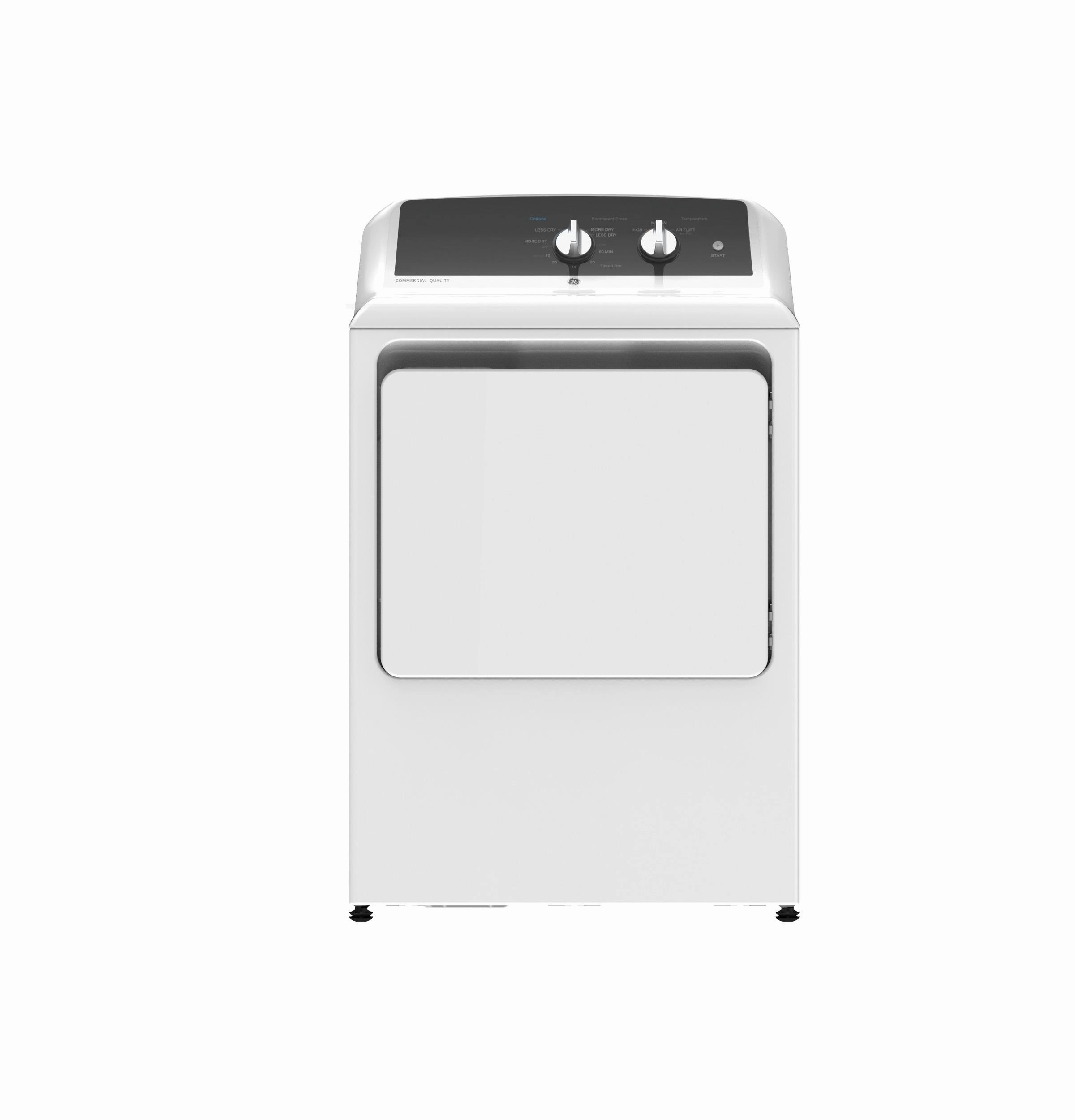GE 6.2 cu. ft. Capacity Electric&#x00A0;Dryer&#x00A0;with Up To 120 ft. Venting&#x200B; and 5-yr Limited Warranty&#x200B; - (GTX52EASPWB)
