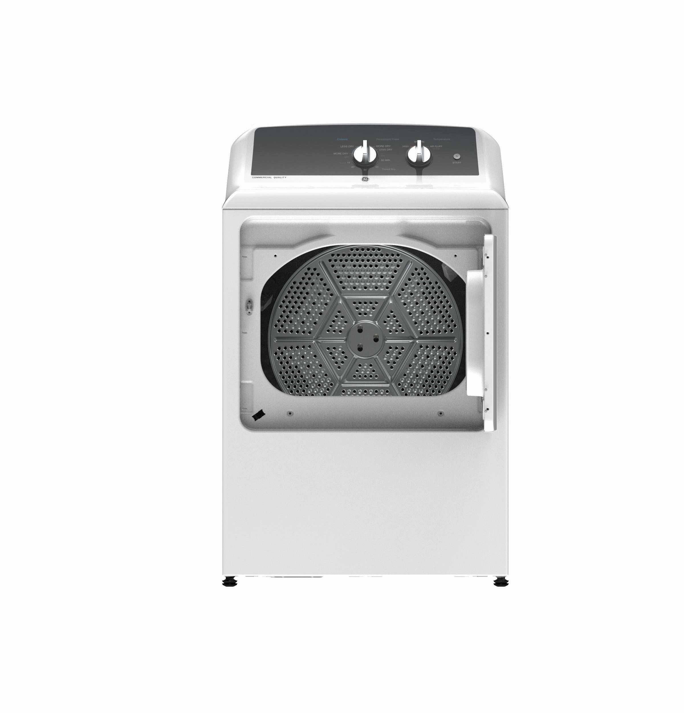 GE 6.2 cu. ft. Capacity Electric&#x00A0;Dryer&#x00A0;with Up To 120 ft. Venting&#x200B; and 5-yr Limited Warranty&#x200B; - (GTX52EASPWB)
