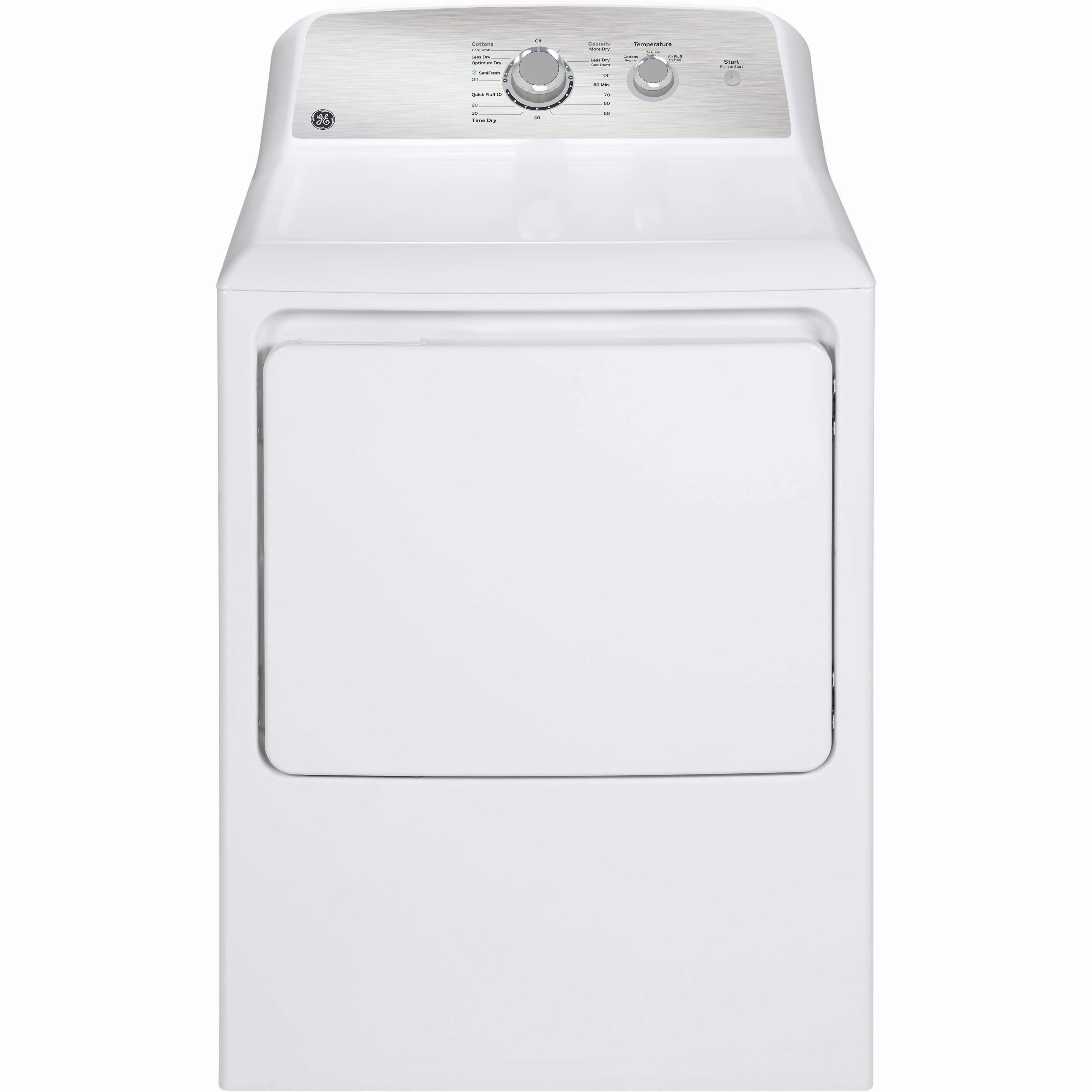 GE 6.2 cu.ft. Electric Dryer with SaniFresh Cycle GTX33EBMRWS