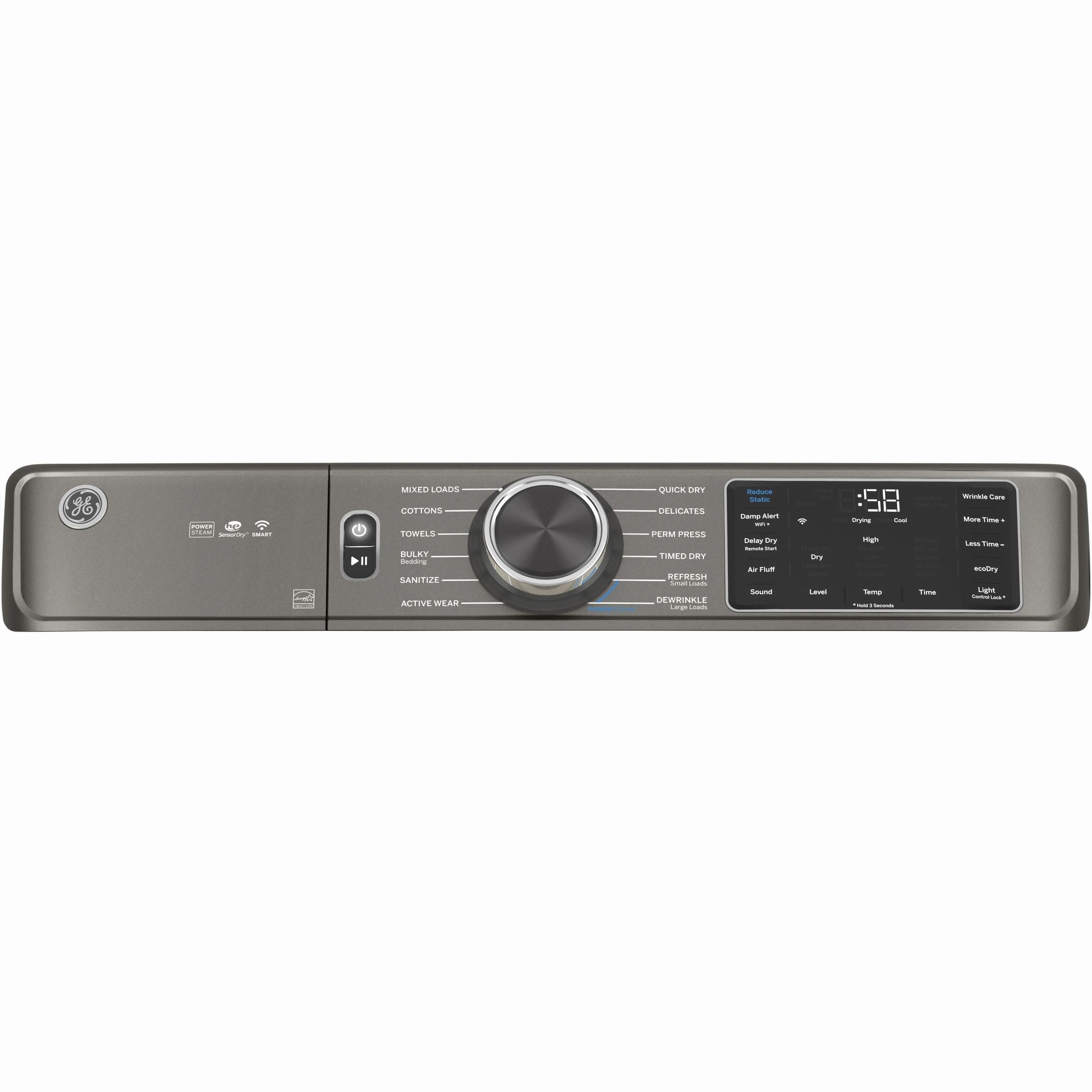 GE 7.8 cu. ft. Electric Dryer with Built-in WiFi GFD65ESMNSN