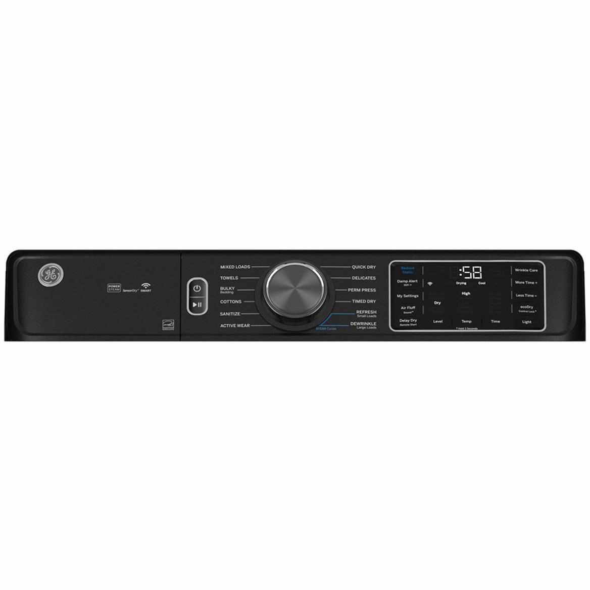 GE 7.8 cu. ft. Electric Dryer with Steam and Sanitize GFD65ESMVDS