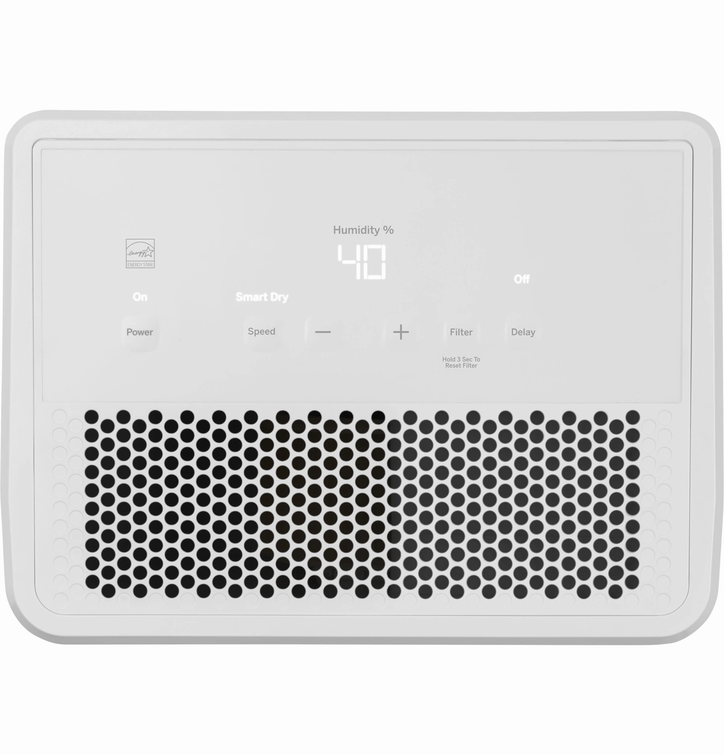 Ge Appliances ADHR22LB Ge 22 Pint Energy Star Portable Dehumidifier With Smart Dry For Damp Spaces