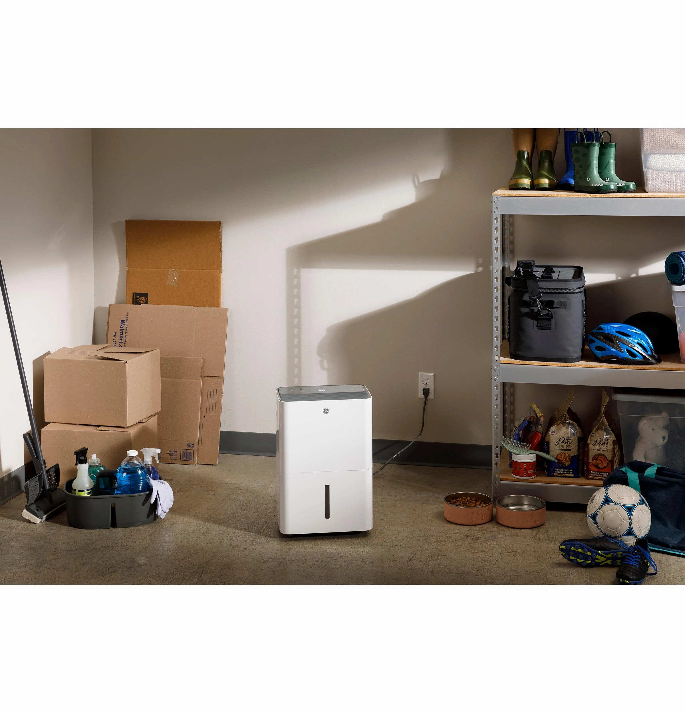 Ge Appliances ADYR22LC Ge Energy Star 22 Pint Portable Dehumidifier With Smart Dry For Damp Spaces