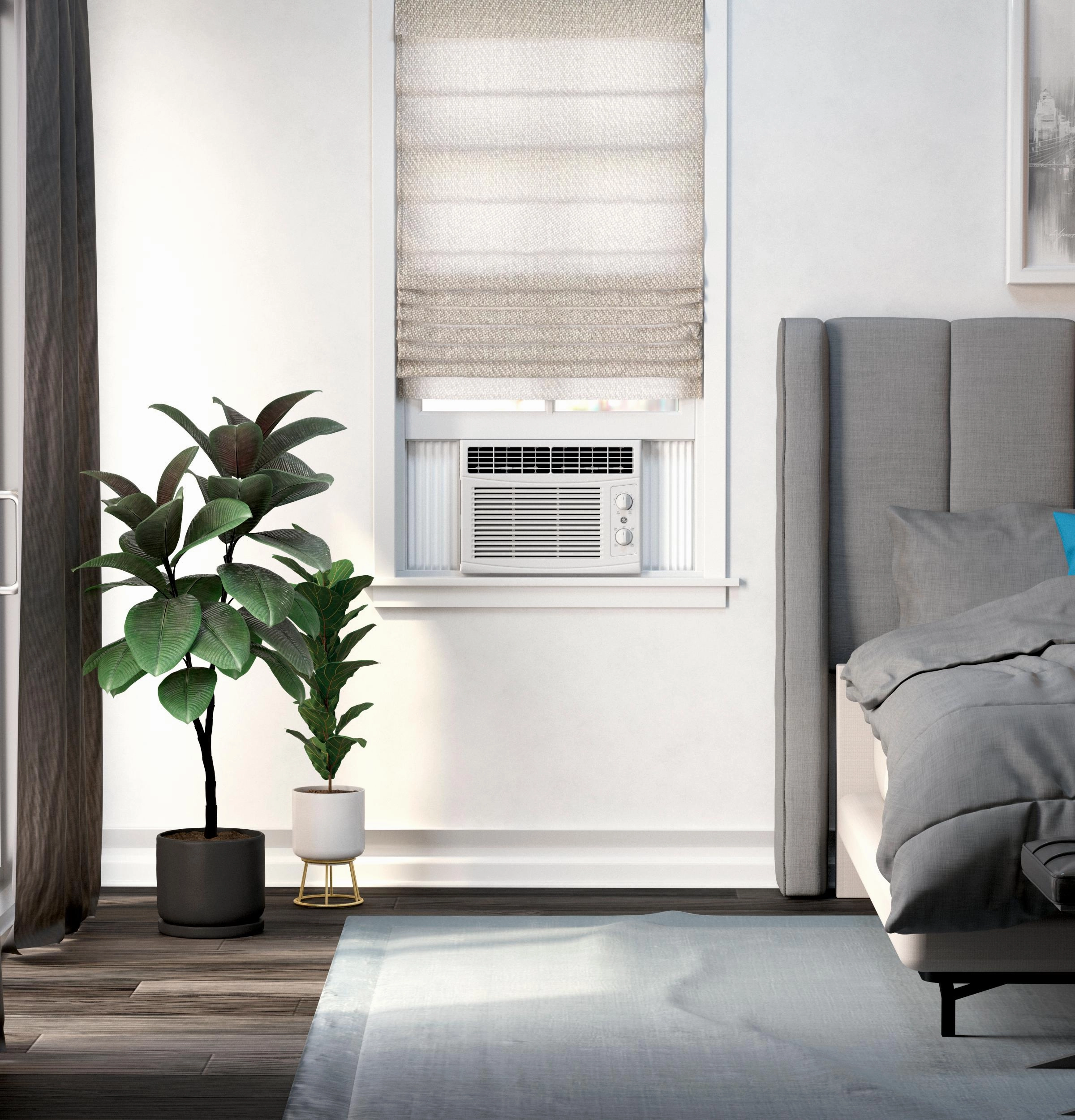 Ge Appliances AHEC05AC Ge 5,000 Btu Mechanical Window Air Conditioner For Small Rooms Up To 150 Sq Ft.