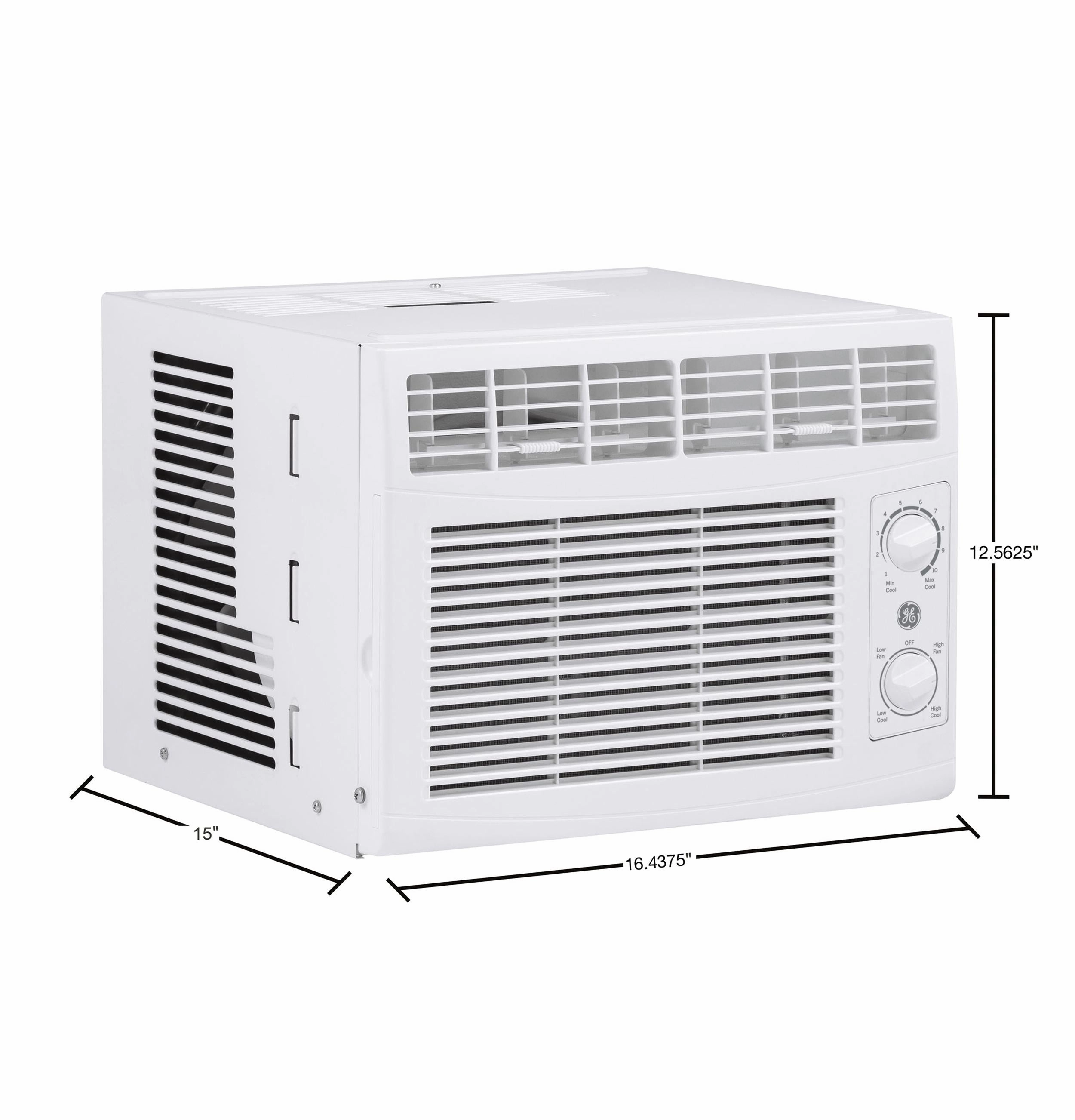 Ge Appliances AHEC05AC Ge 5,000 Btu Mechanical Window Air Conditioner For Small Rooms Up To 150 Sq Ft.
