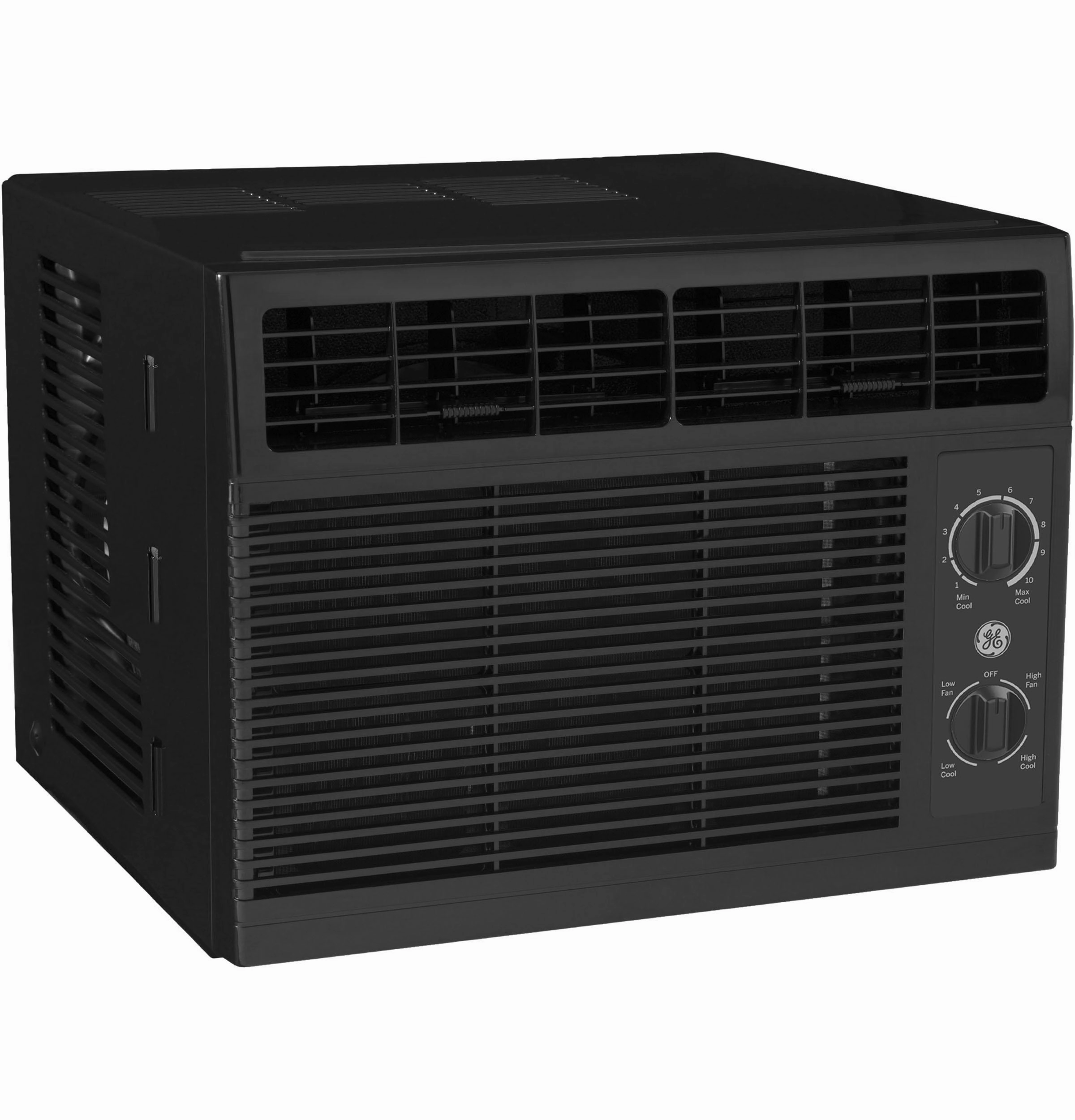 Ge Appliances AHED05AC Ge 5,000 Btu Mechanical Window Air Conditioner For Small Rooms Up To 150 Sq Ft., Black
