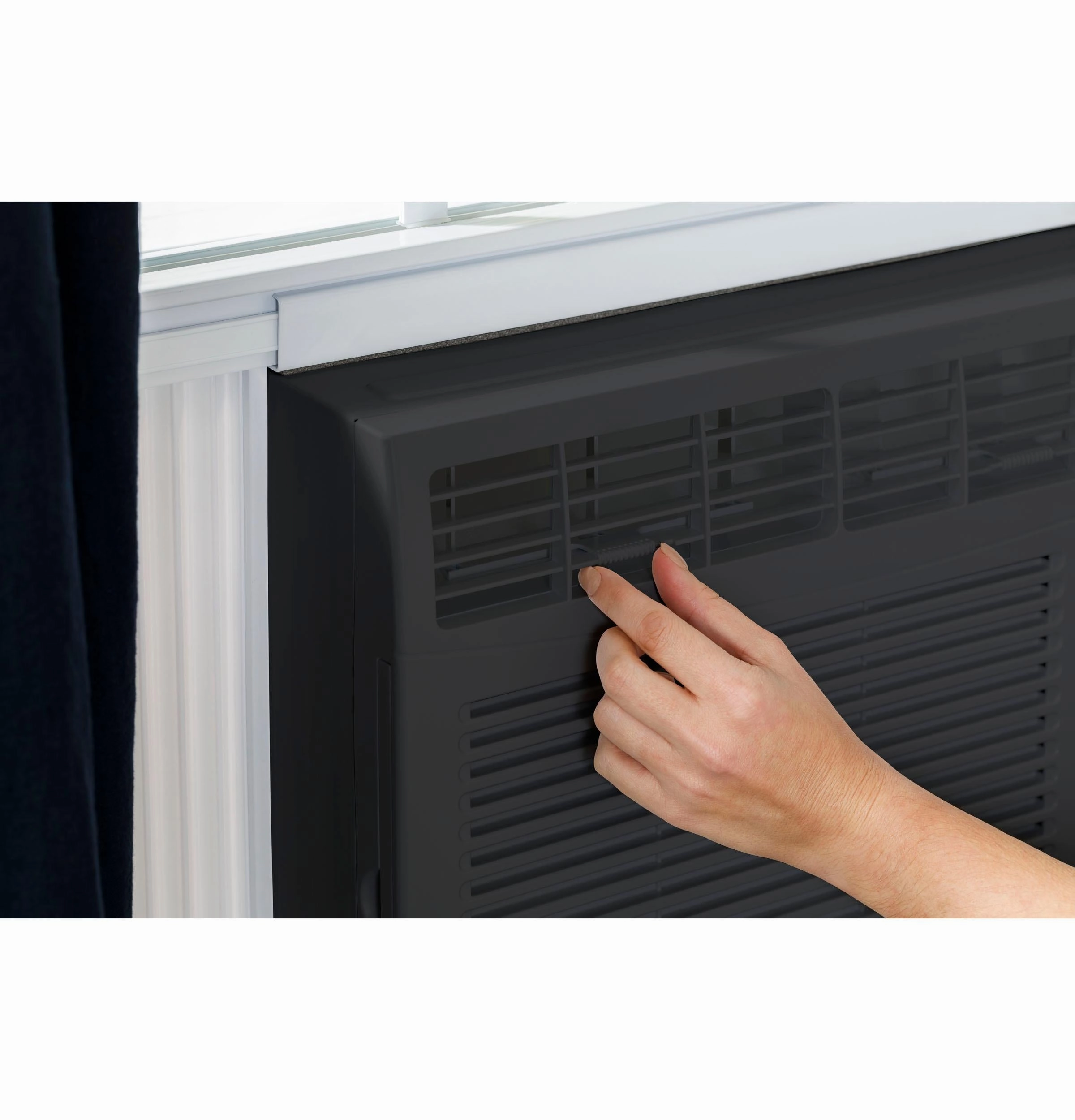 Ge Appliances AHED05AC Ge 5,000 Btu Mechanical Window Air Conditioner For Small Rooms Up To 150 Sq Ft., Black