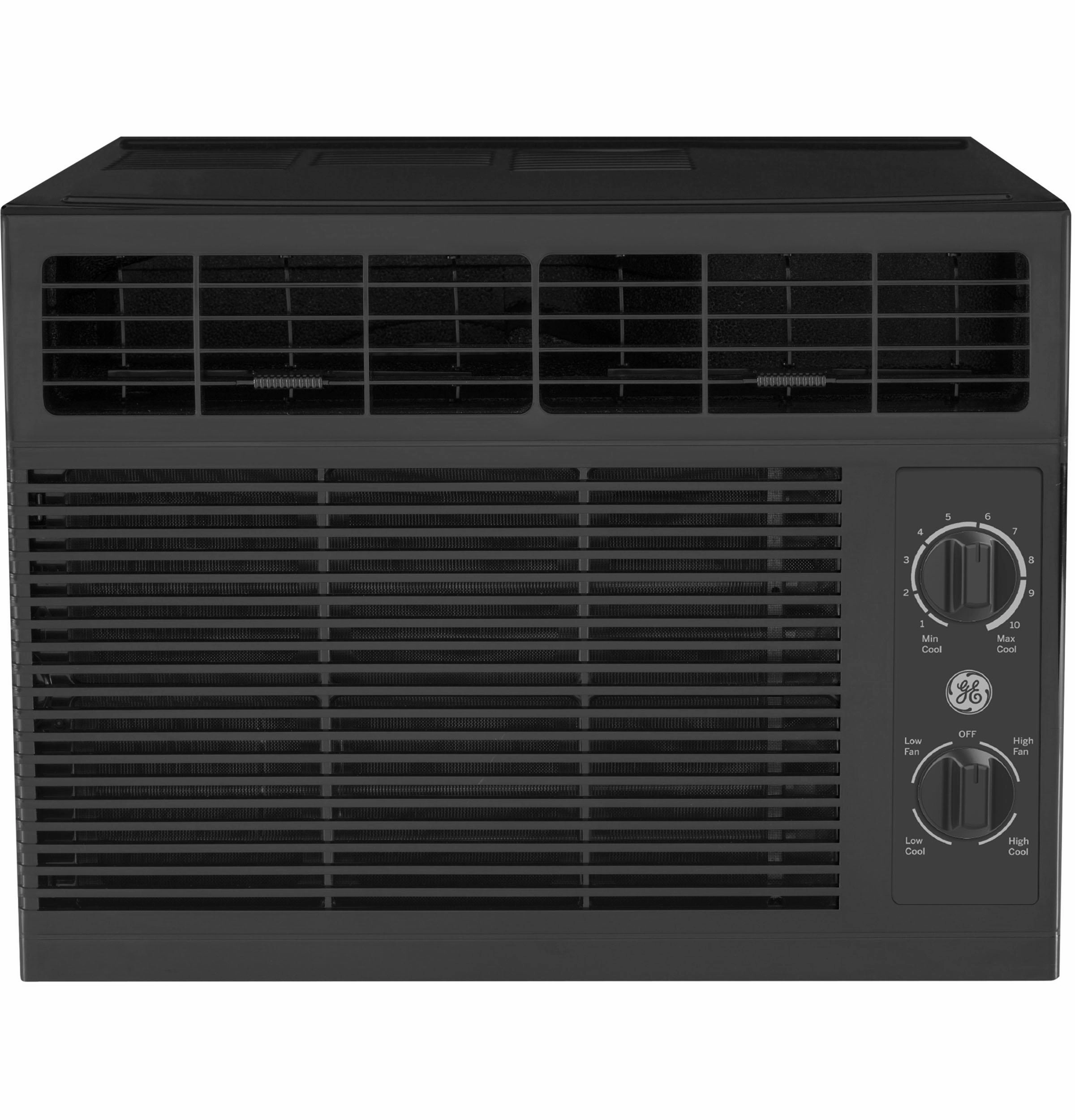 Ge Appliances AHED05AC Ge 5,000 Btu Mechanical Window Air Conditioner For Small Rooms Up To 150 Sq Ft., Black