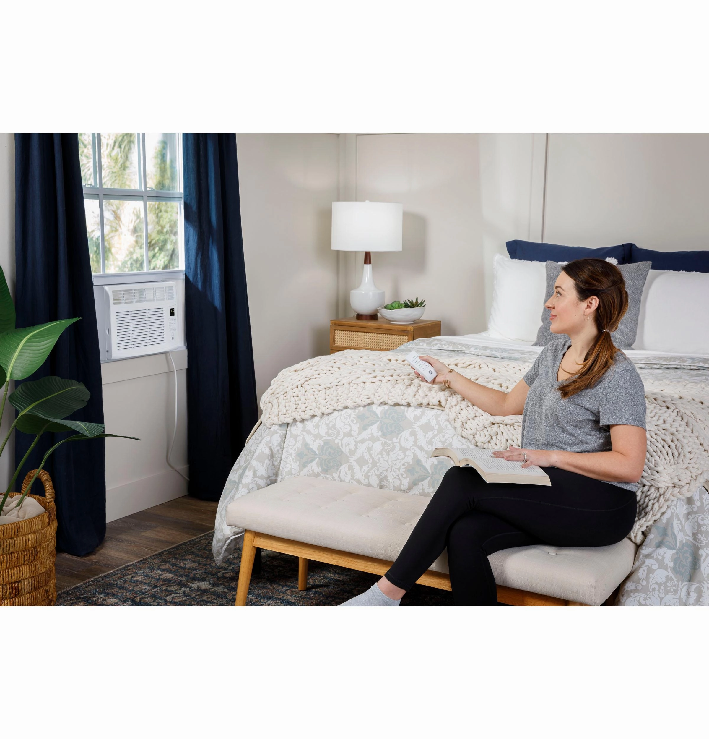 Ge Appliances AHEE06AC Ge 6,000 Btu Electronic Window Air Conditioner For Small Rooms Up To 250 Sq Ft.