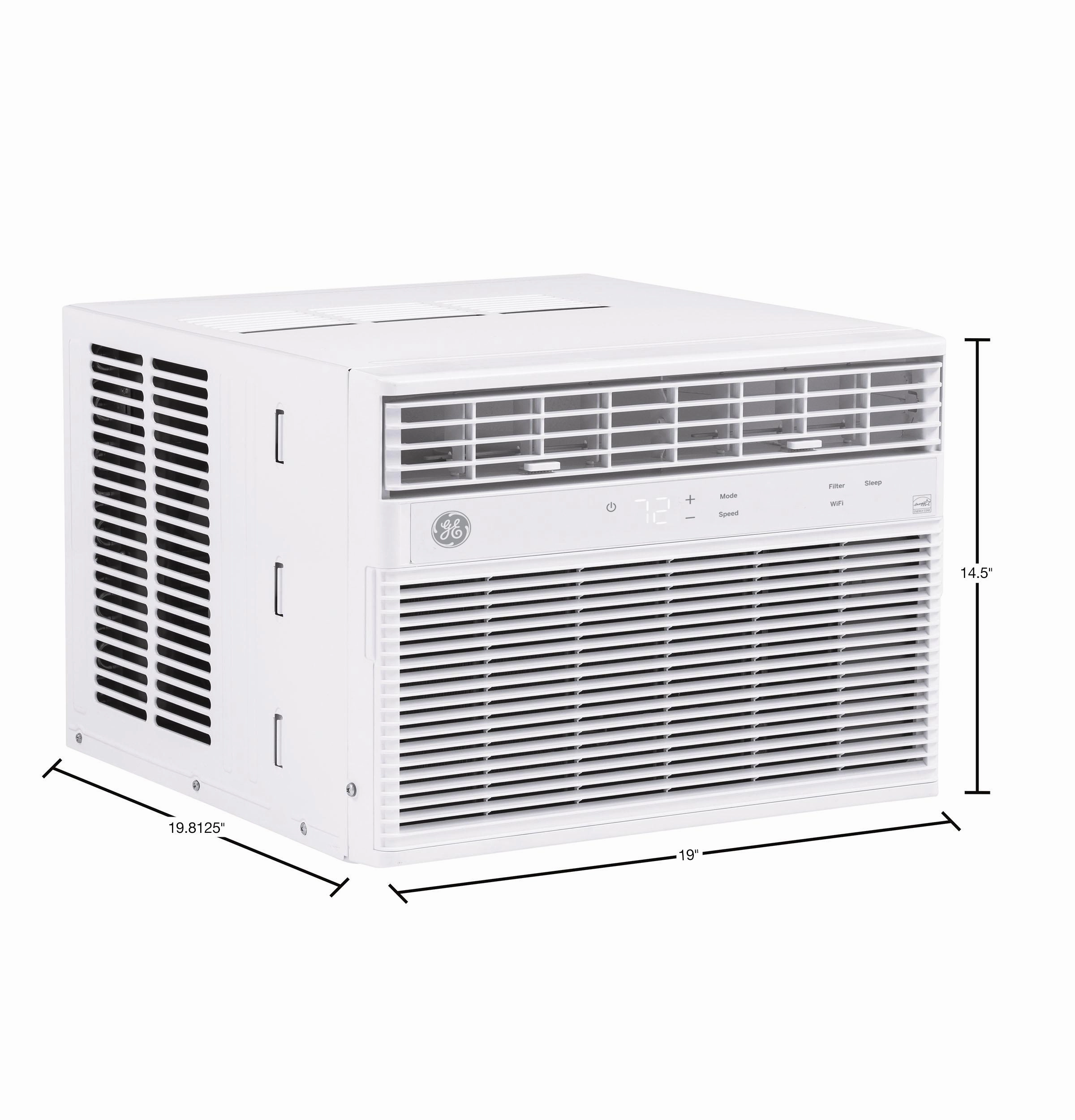 Ge Appliances AHEK10AC Ge Energy Star 10,000 Btu Smart Electronic Window Air Conditioner For Medium Rooms Up To 450 Sq. Ft.