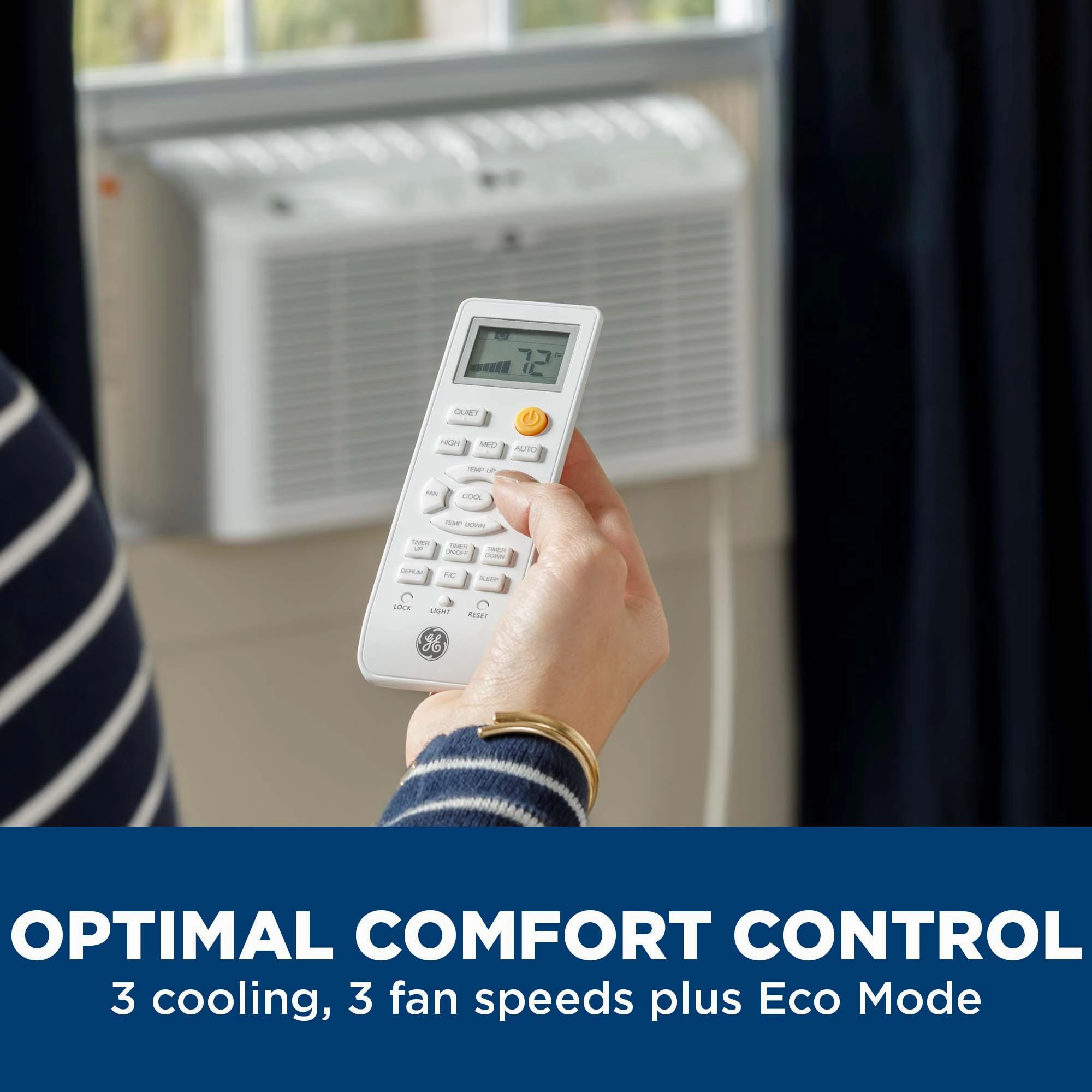 Ge Appliances AHEL06BB Ge 6,200 Btu Ultra Quiet Window Air Conditioner For Small Rooms Up To 250 Sq. Ft.