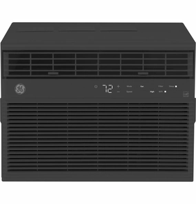Ge Appliances AHEU08BC Ge Energy Star 8,000 Btu Smart Electronic Window Air Conditioner For Medium Rooms Up To 350 Sq. Ft., Black