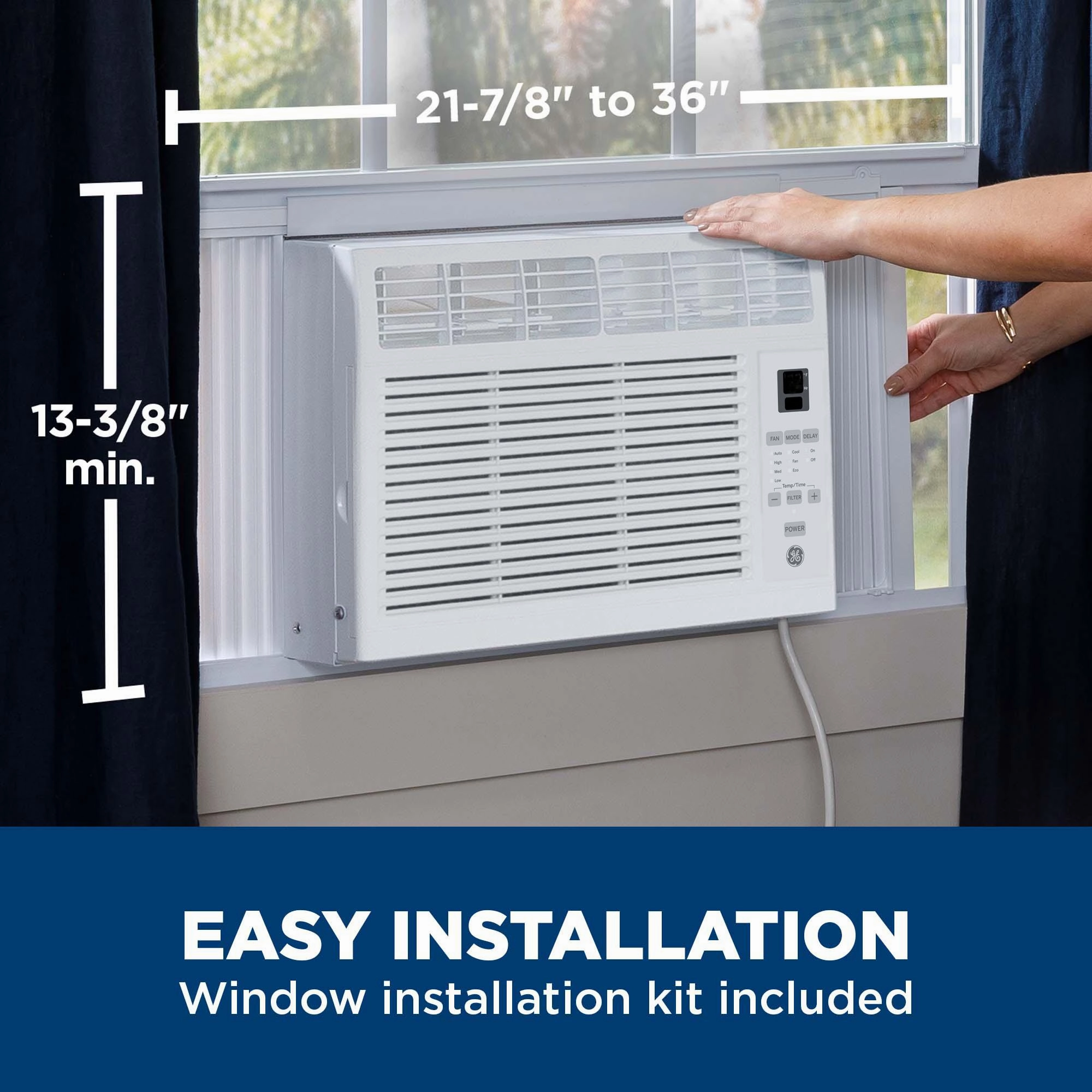 Ge Appliances AHSE06CA Ge 6,000 Btu Electronic Window Air Conditioner For Small Rooms Up To 250 Sq Ft.