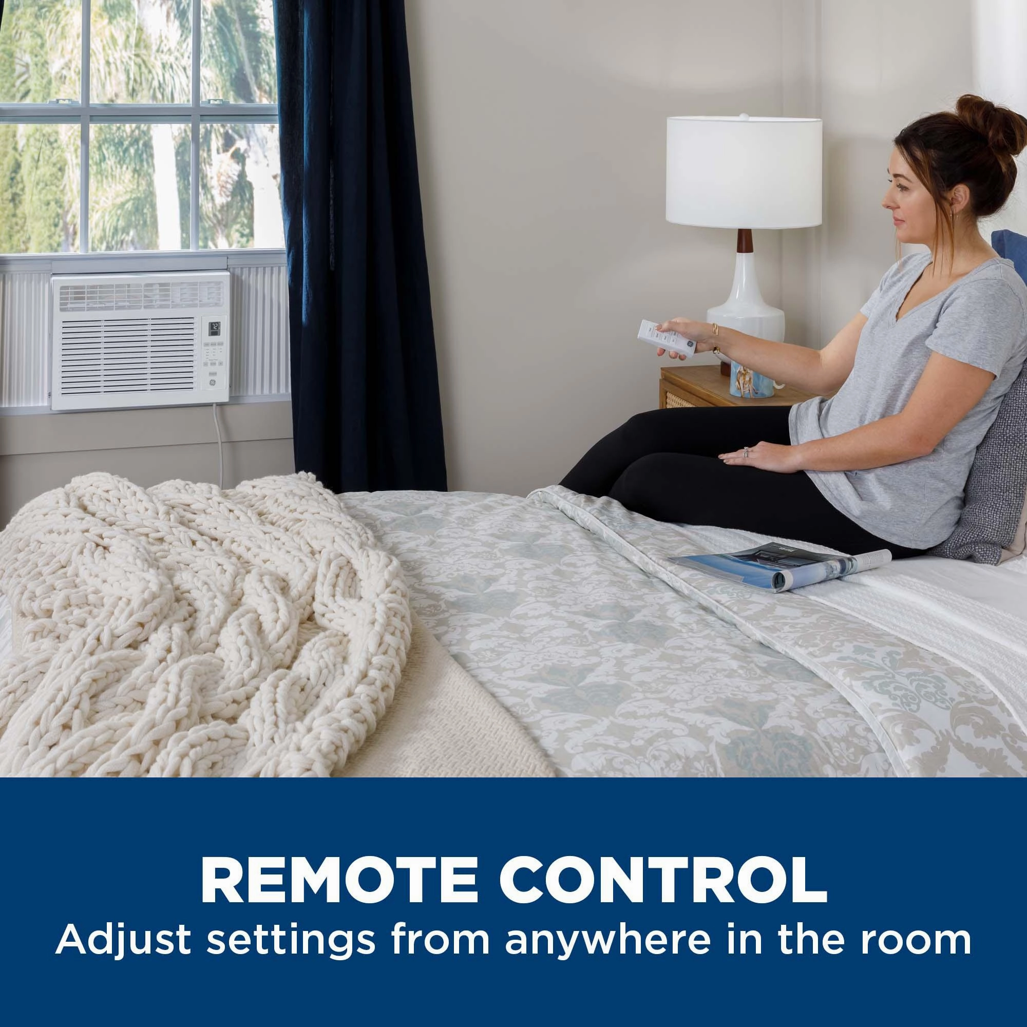 Ge Appliances AHSE06CA Ge 6,000 Btu Electronic Window Air Conditioner For Small Rooms Up To 250 Sq Ft.