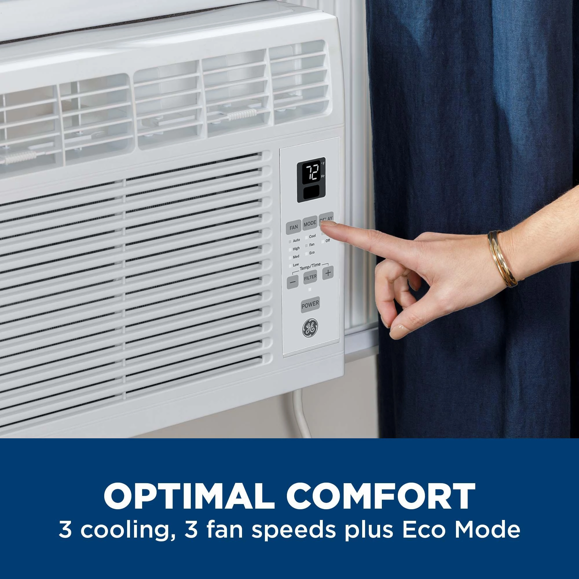 Ge Appliances AHSE06CA Ge 6,000 Btu Electronic Window Air Conditioner For Small Rooms Up To 250 Sq Ft.