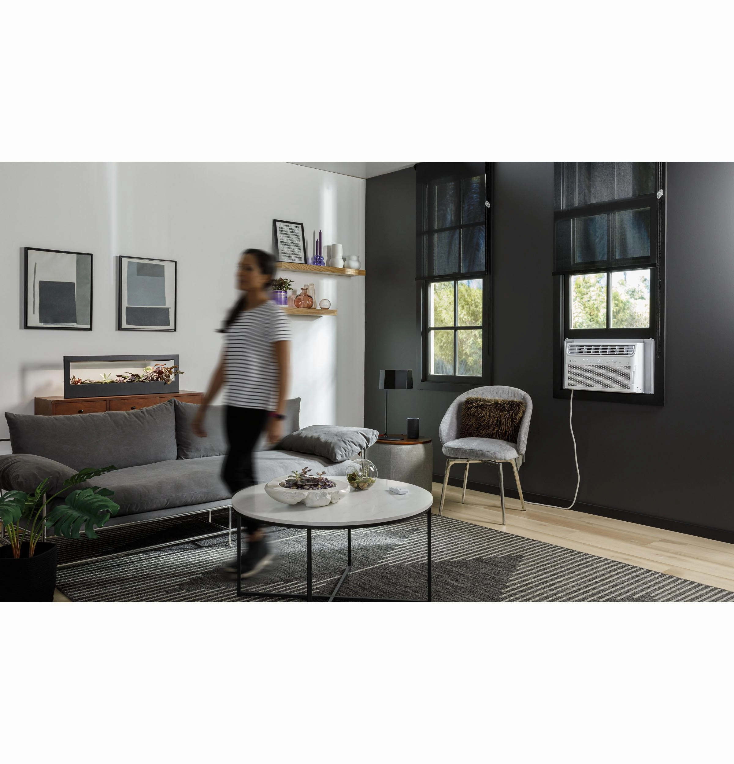 Ge Appliances AHTR10AC Ge Profile&#8482; Energy Star 10,000 Btu Inverter Smart Ultra Quiet Window Air Conditioner For Medium Rooms Up To 450 Sq. Ft.