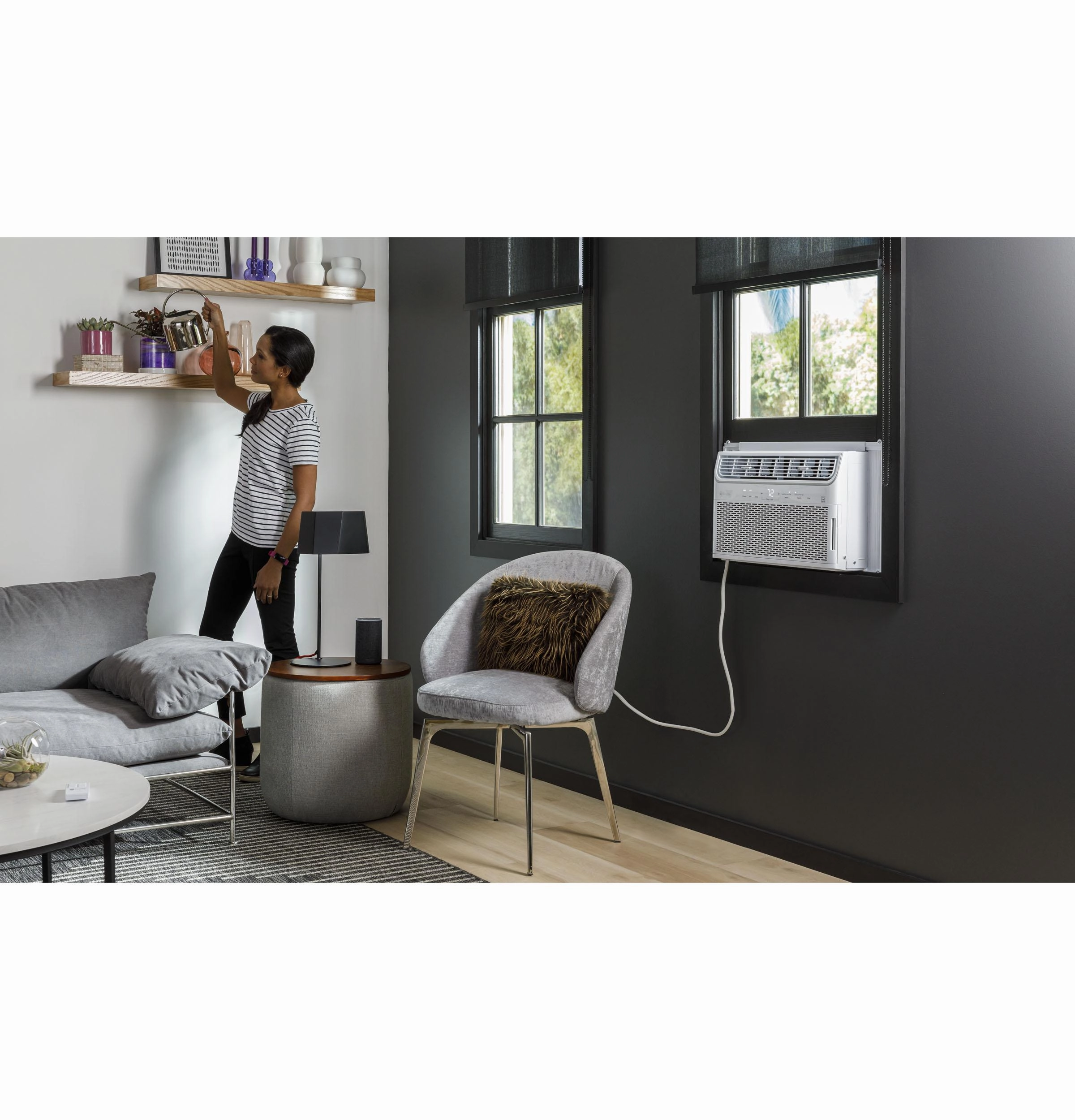 Ge Appliances AHTR12AC Ge Profile&#8482; Energy Star 12,000 Btu Inverter Smart Ultra Quiet Window Air Conditioner For Large Rooms Up To 550 Sq. Ft.