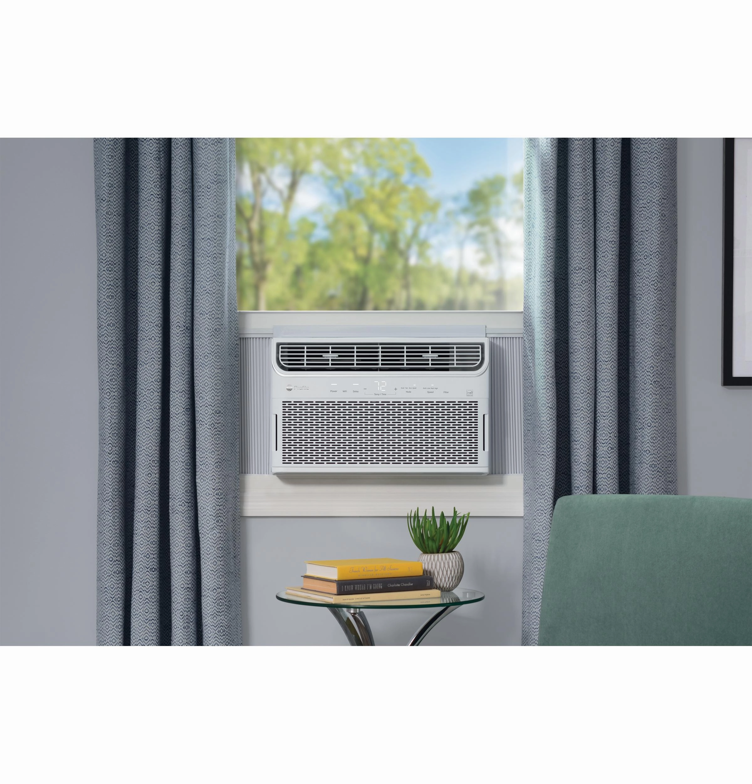 Ge Appliances AHTR14AC Ge Profile&#8482; 13,500 Btu Inverter Smart Ultra Quiet Window Air Conditioner For Large Rooms Up To 700 Sq. Ft., Energy Star