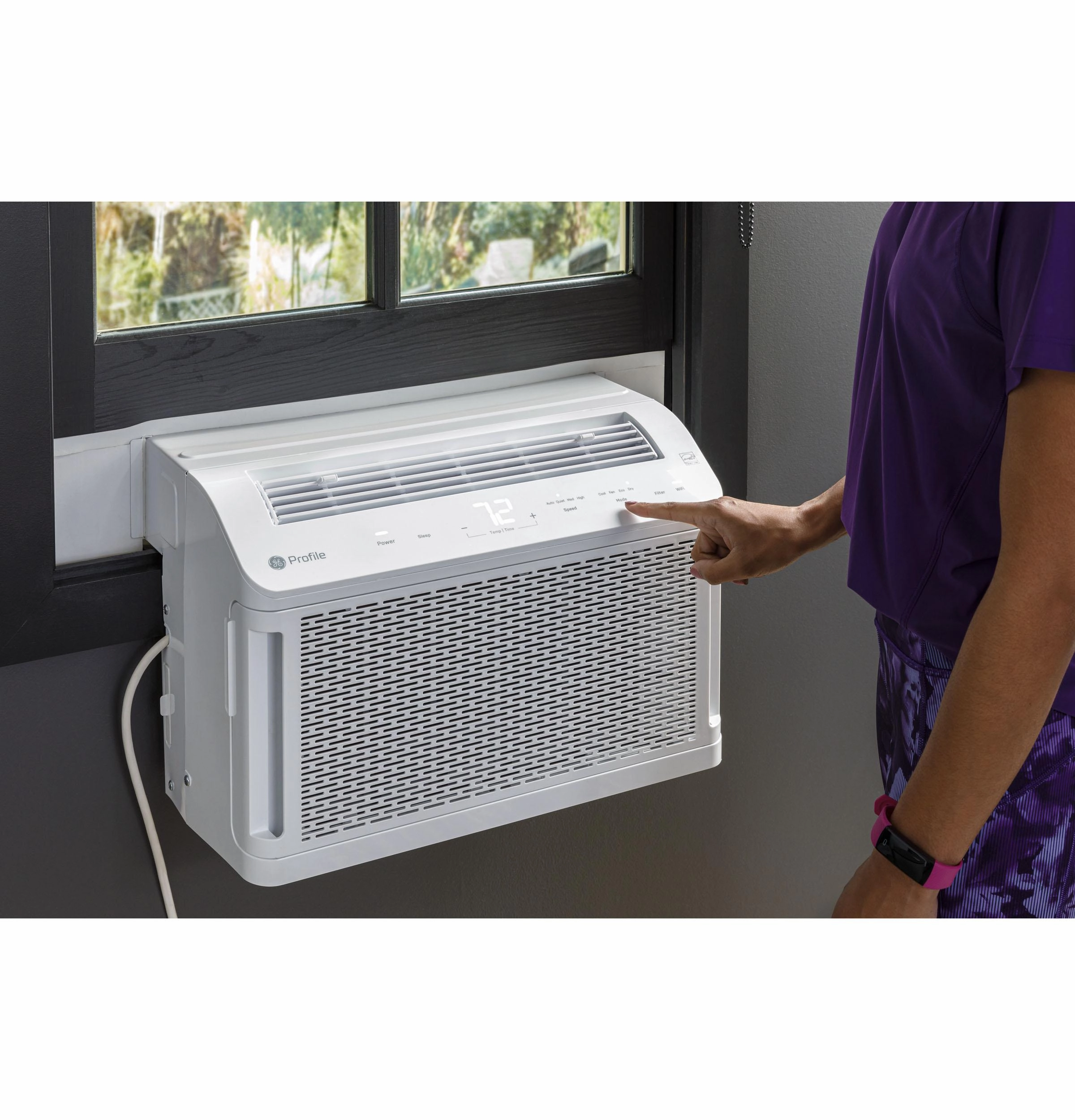 Ge Appliances AHTT06BC Ge Profile Clearview&#8482; 6,100 Btu Smart Ultra Quiet Window Air Conditioner For Small Rooms Up To 250 Sq. Ft.